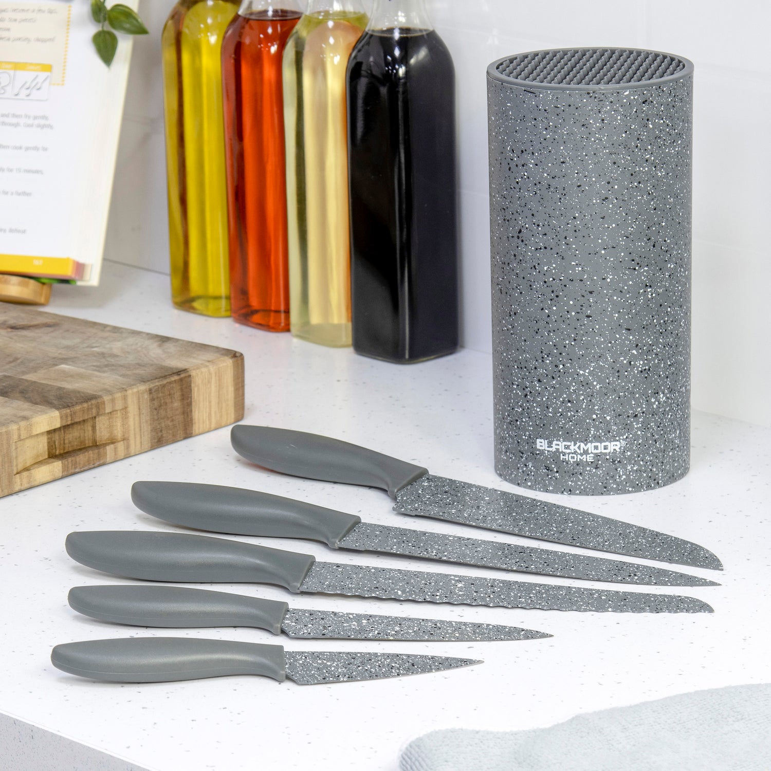 Best Selling 5pc Grey Knife Set - Back in Stock