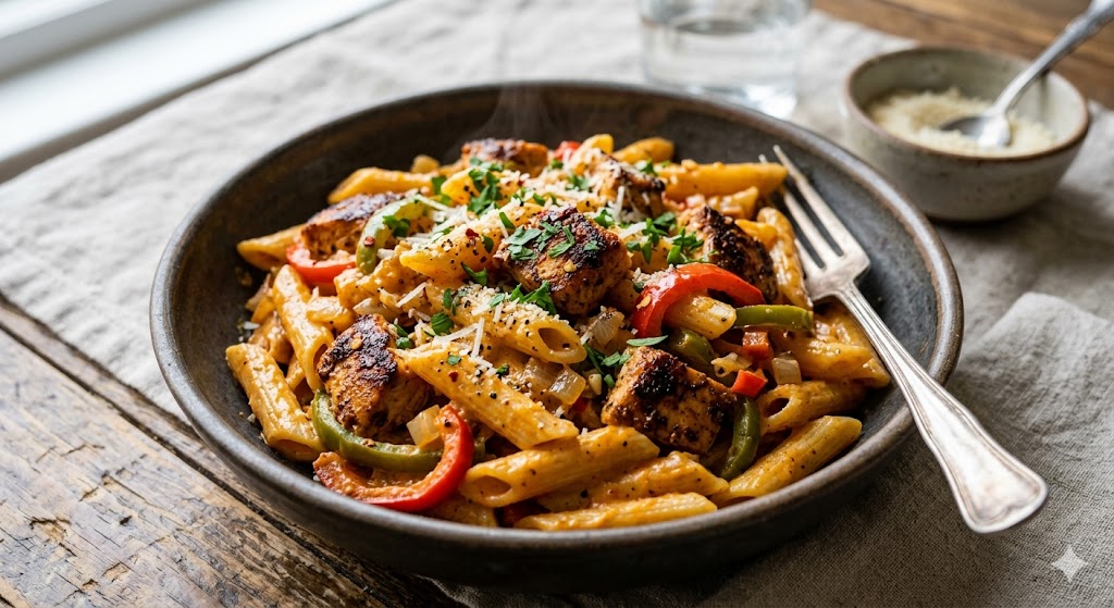 Creamy Cajun Chicken Pasta Recipe (Easy 30-Minute One-Pan Dinner)