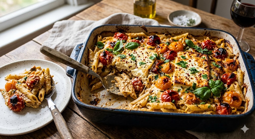Baked Feta Pasta (Viral Creamy Tomato Pasta Bake)