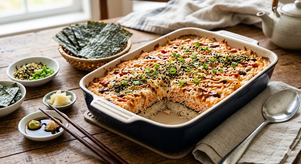 Sushi Bake Recipe (Easy Viral Oven-Baked Sushi)