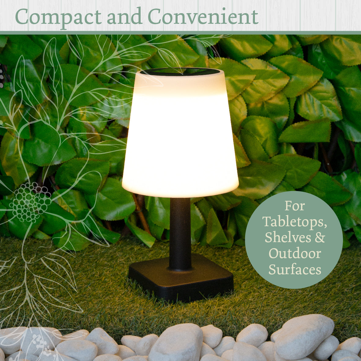 Solar Garden Table Lamp