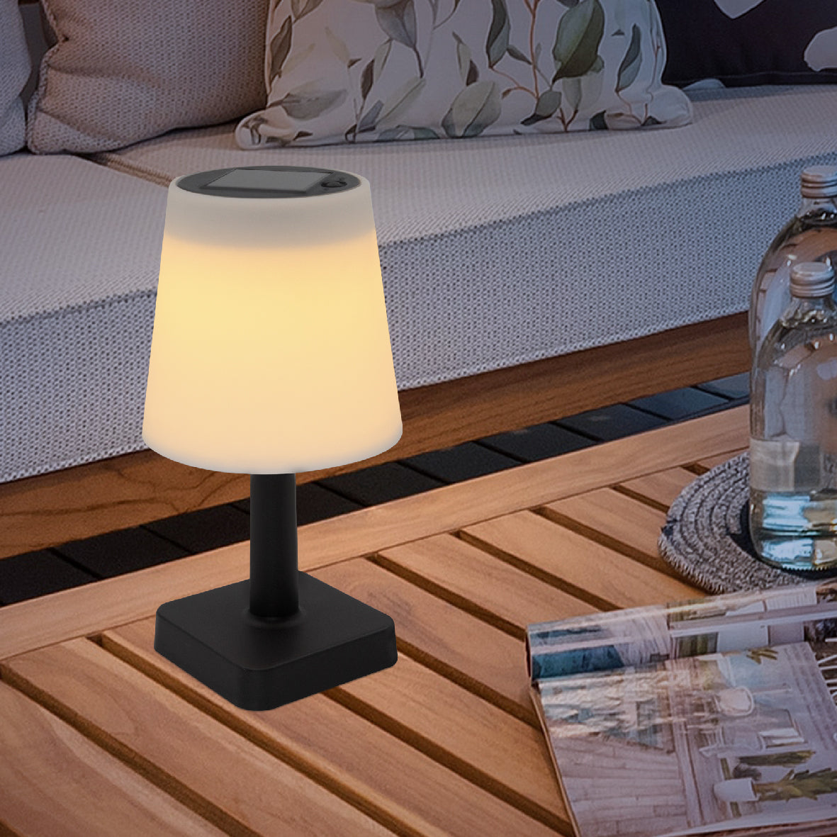 Solar Garden Table Lamp