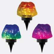 3 Pack Solar Garden Stone Lights