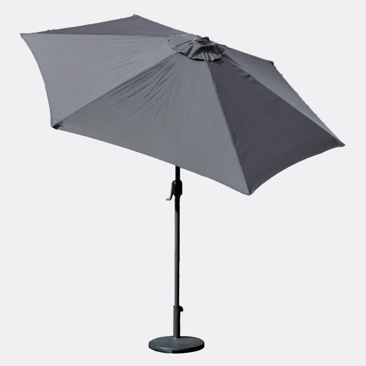 2.7m Charcoal Tilting Parasol - Grey Pole