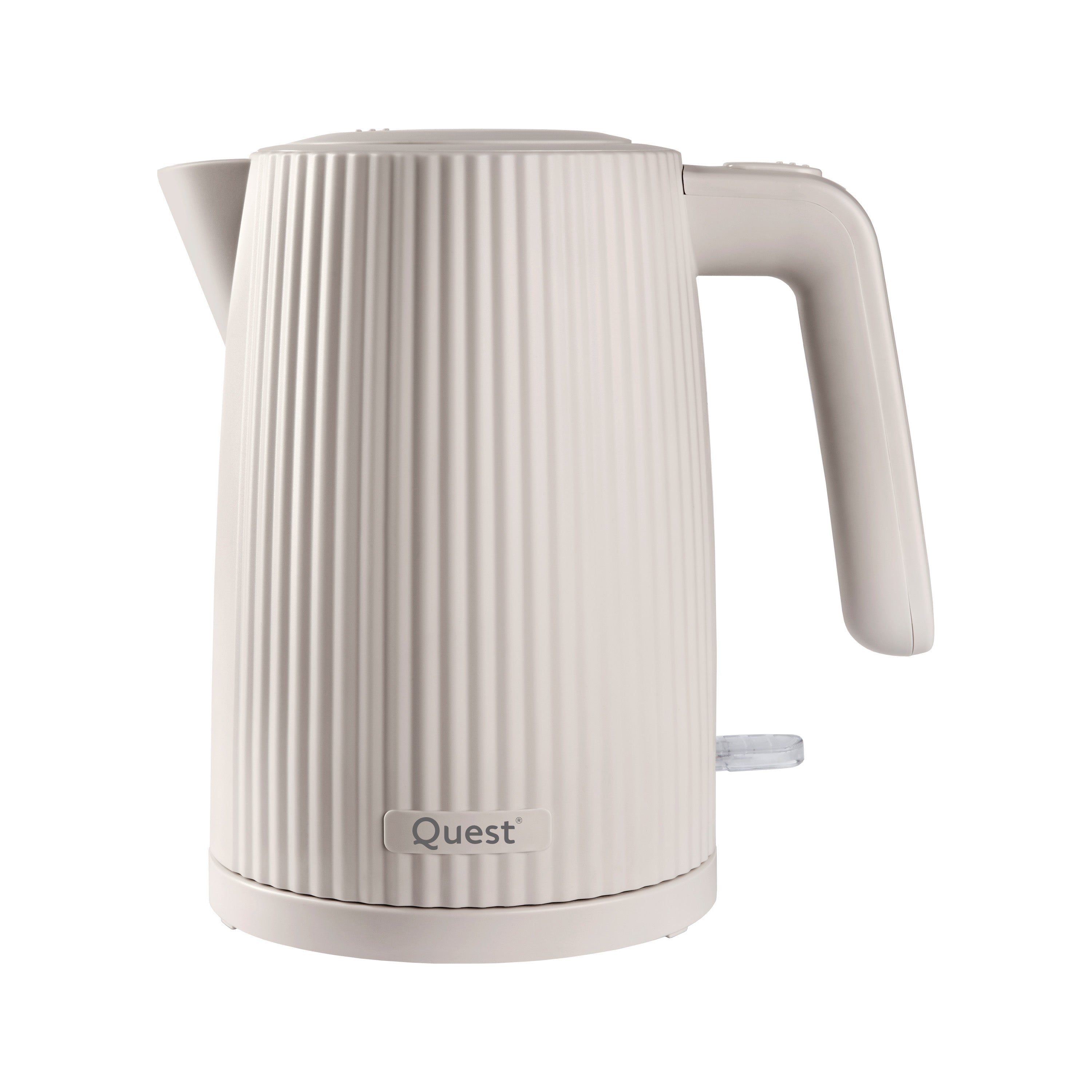 1.5L Kettle & 2 Slice Toaster Set - White Grooved Design