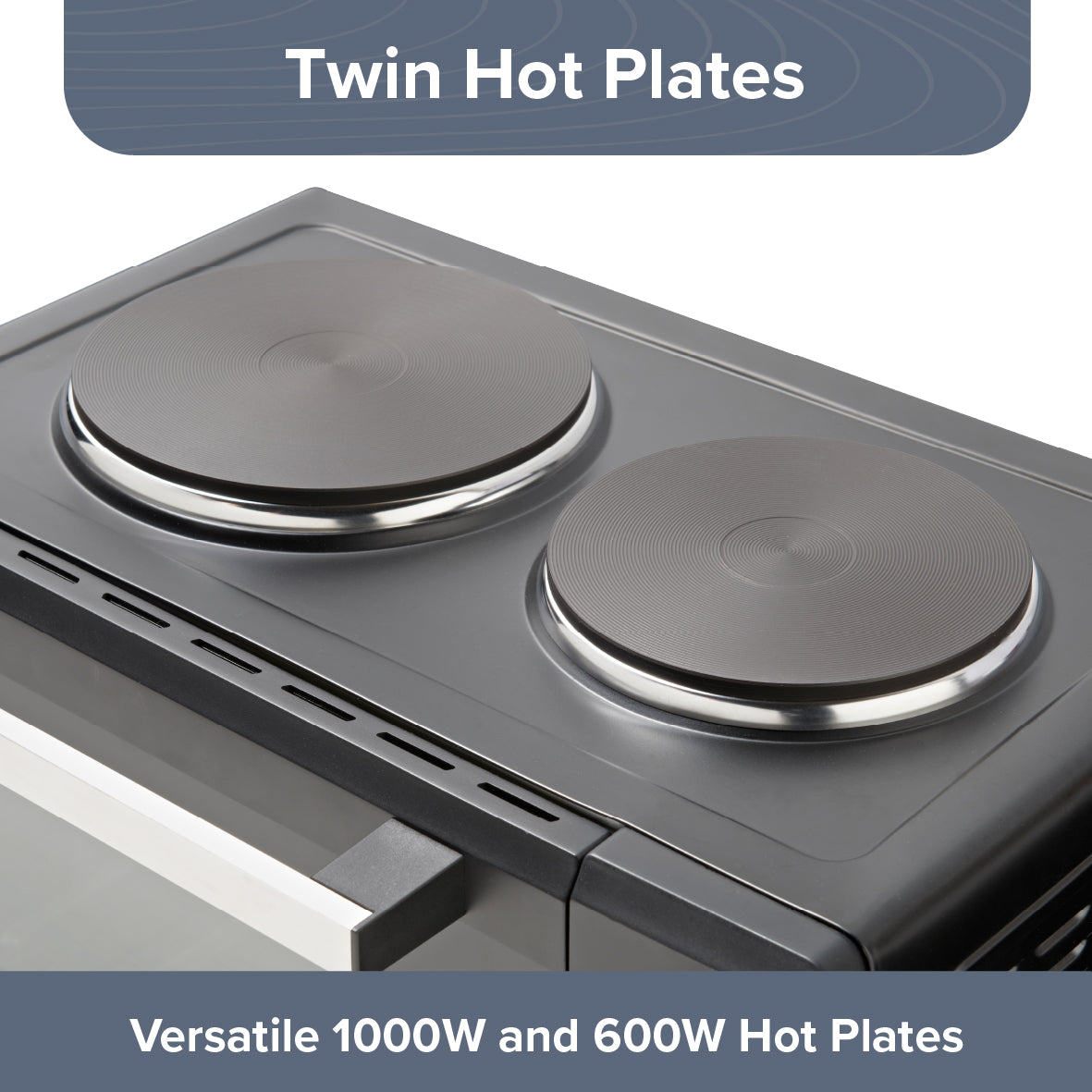 26L Twin Hob Oven with Rotisserie