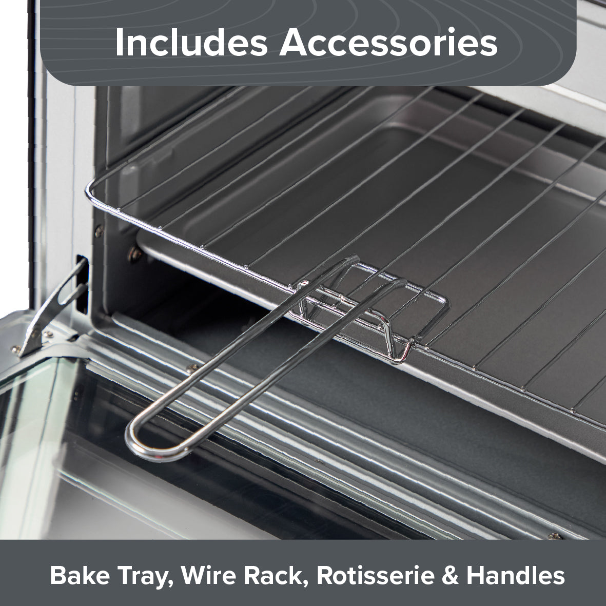 26L Twin Hob Oven with Rotisserie