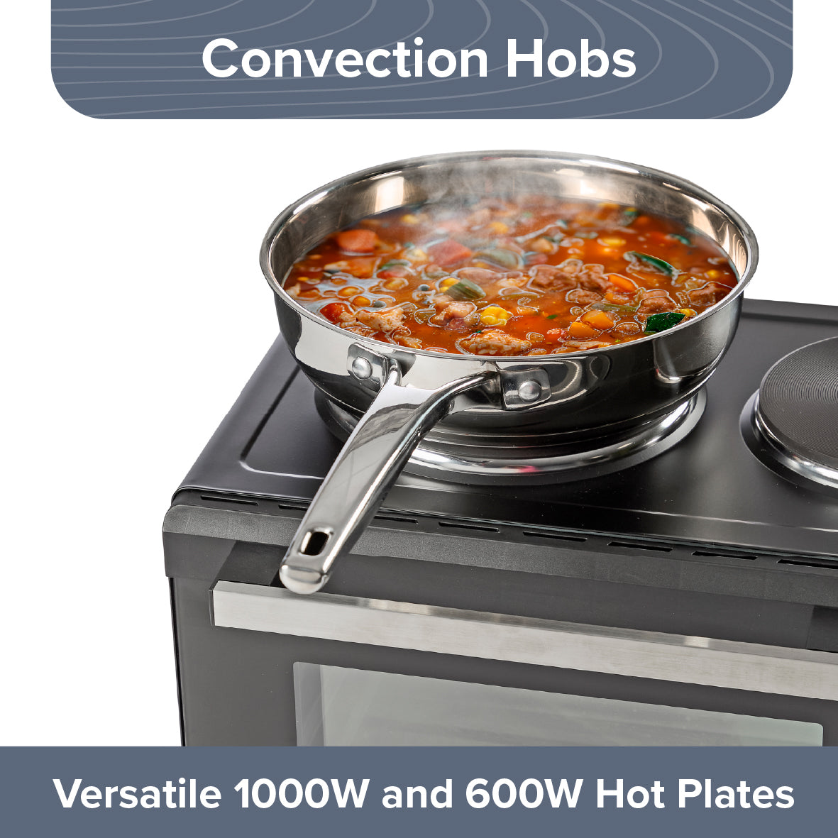 26L Twin Hob Oven with Rotisserie