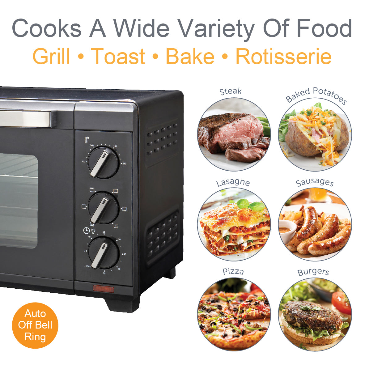 20L Mini Oven with Rotisserie