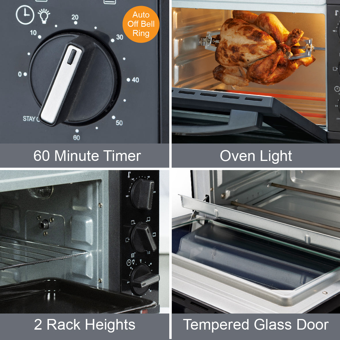 20L Mini Oven with Rotisserie