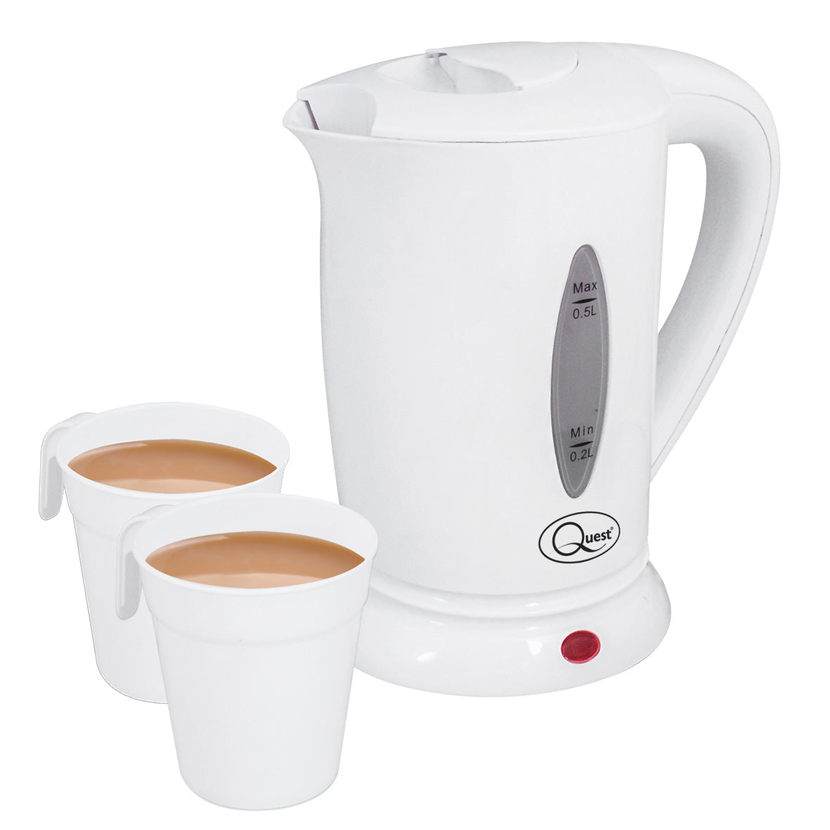 0.5L Travel Kettle and Mug Set - White