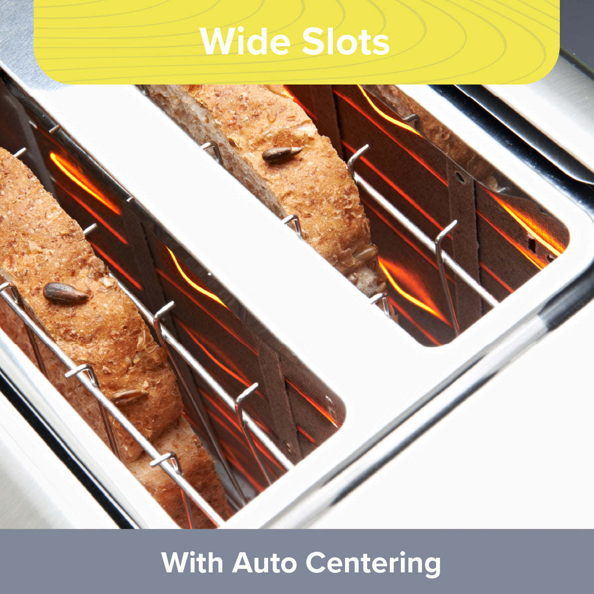2 Slice Toaster - Stainless Steel