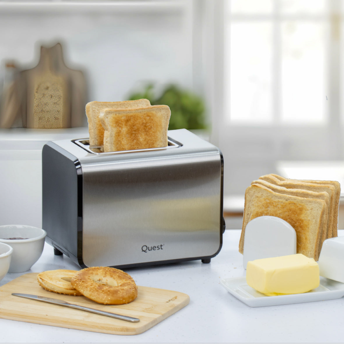 2 Slice Toaster - Stainless Steel