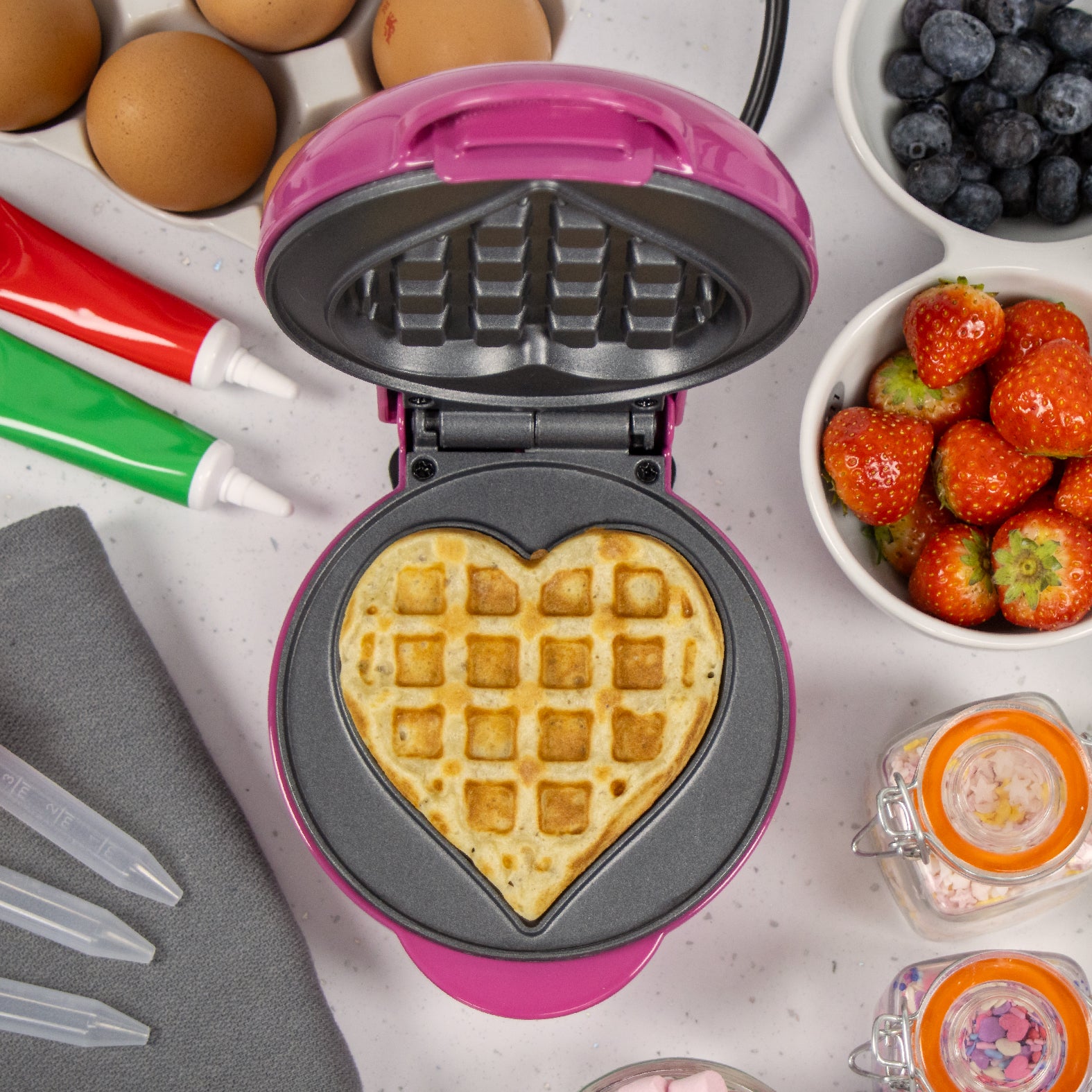Mini Heart Waffle Maker