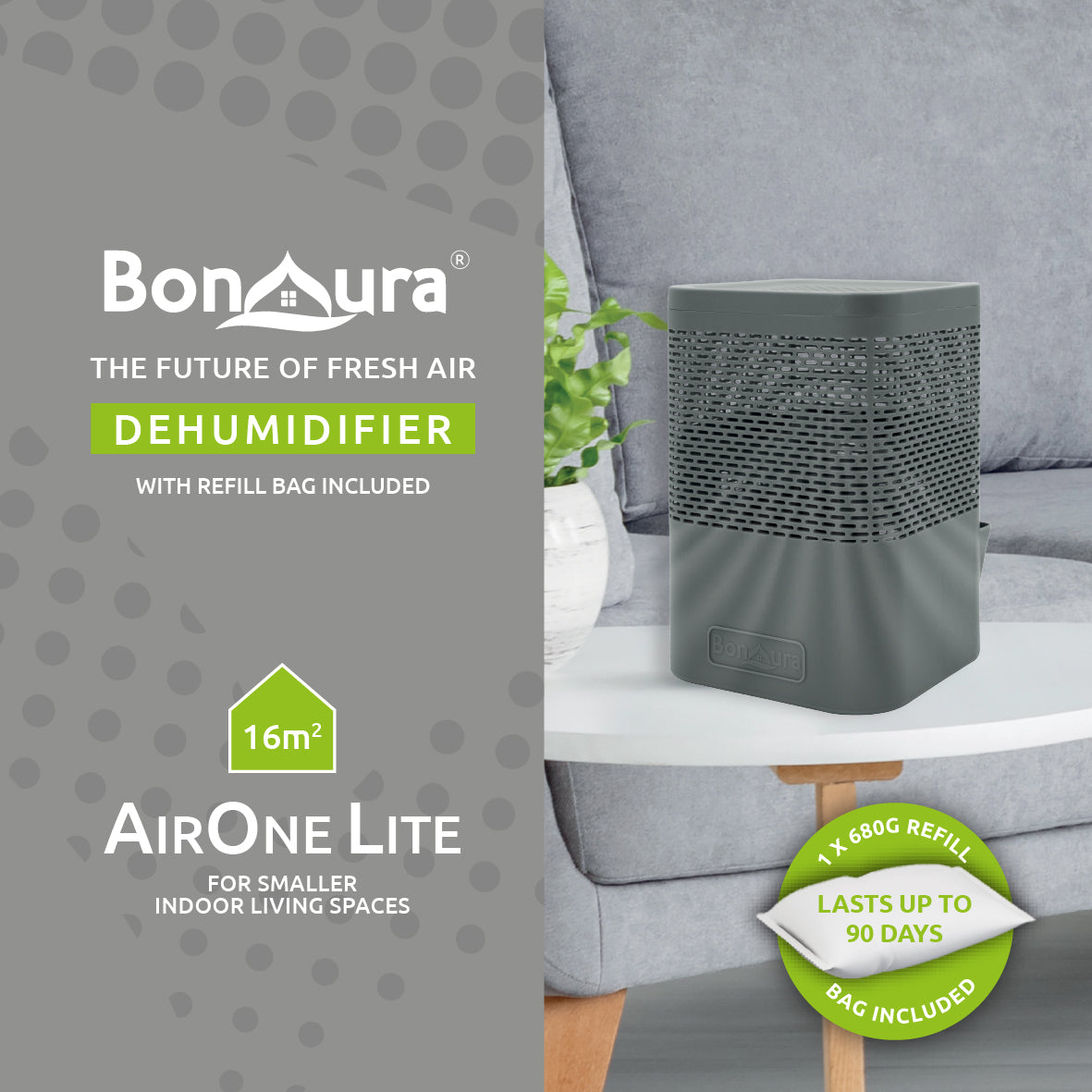 AirOne Classic Dehumidifier - Grey
