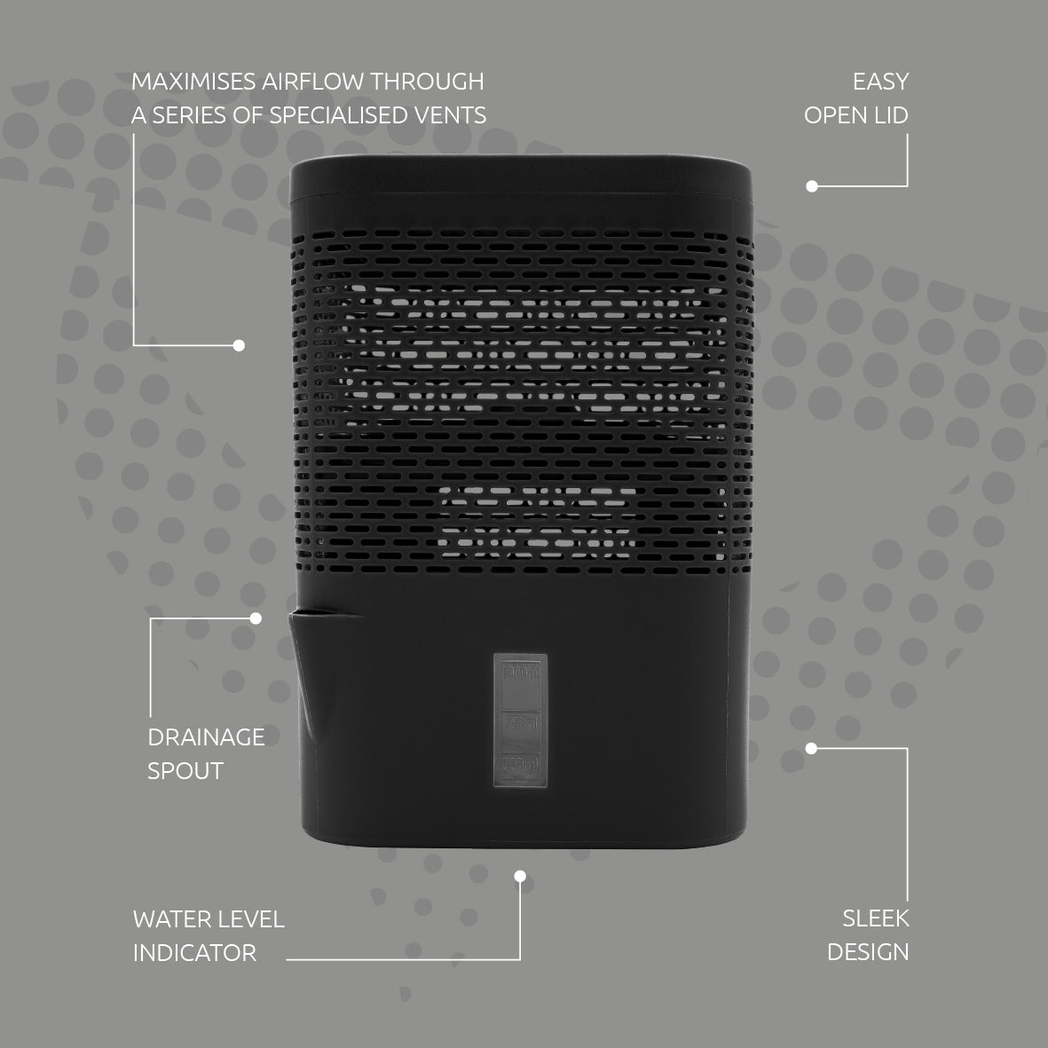 AirOne Classic Dehumidifier - Black