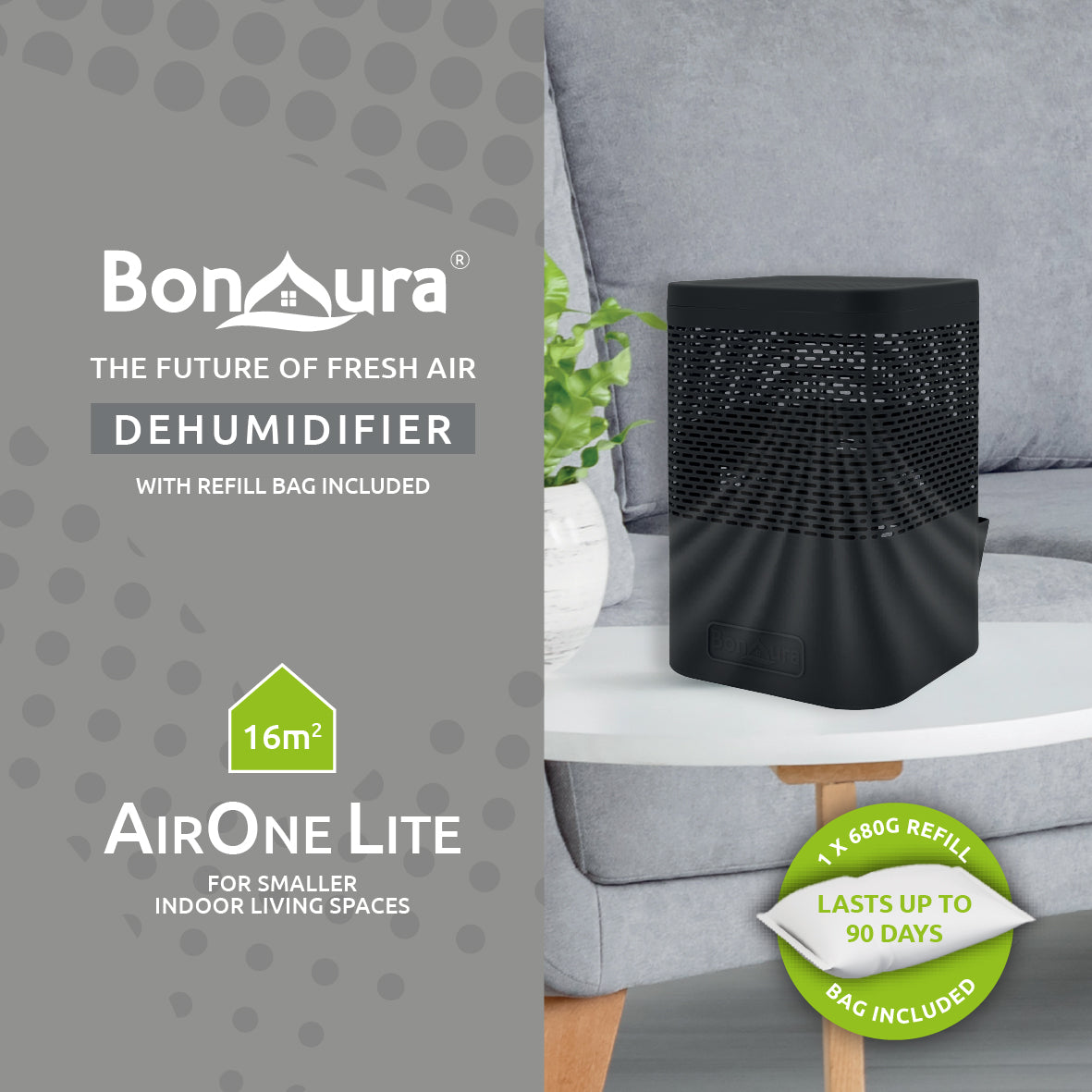 AirOne Classic Dehumidifier - Black