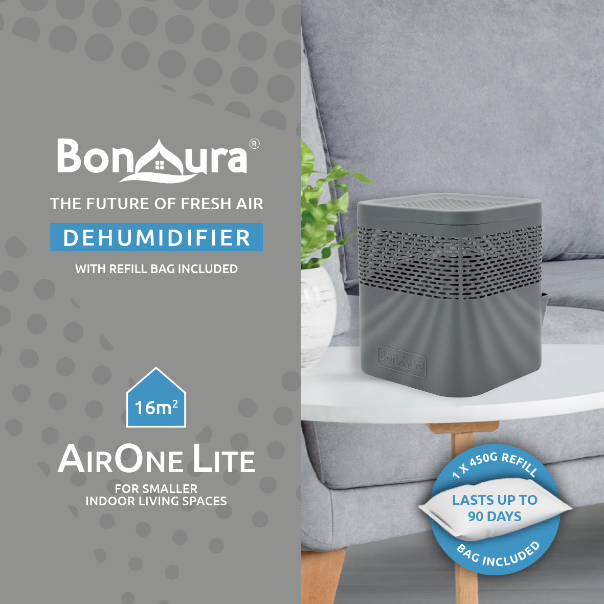 AirOne Lite Dehumidifier - Grey