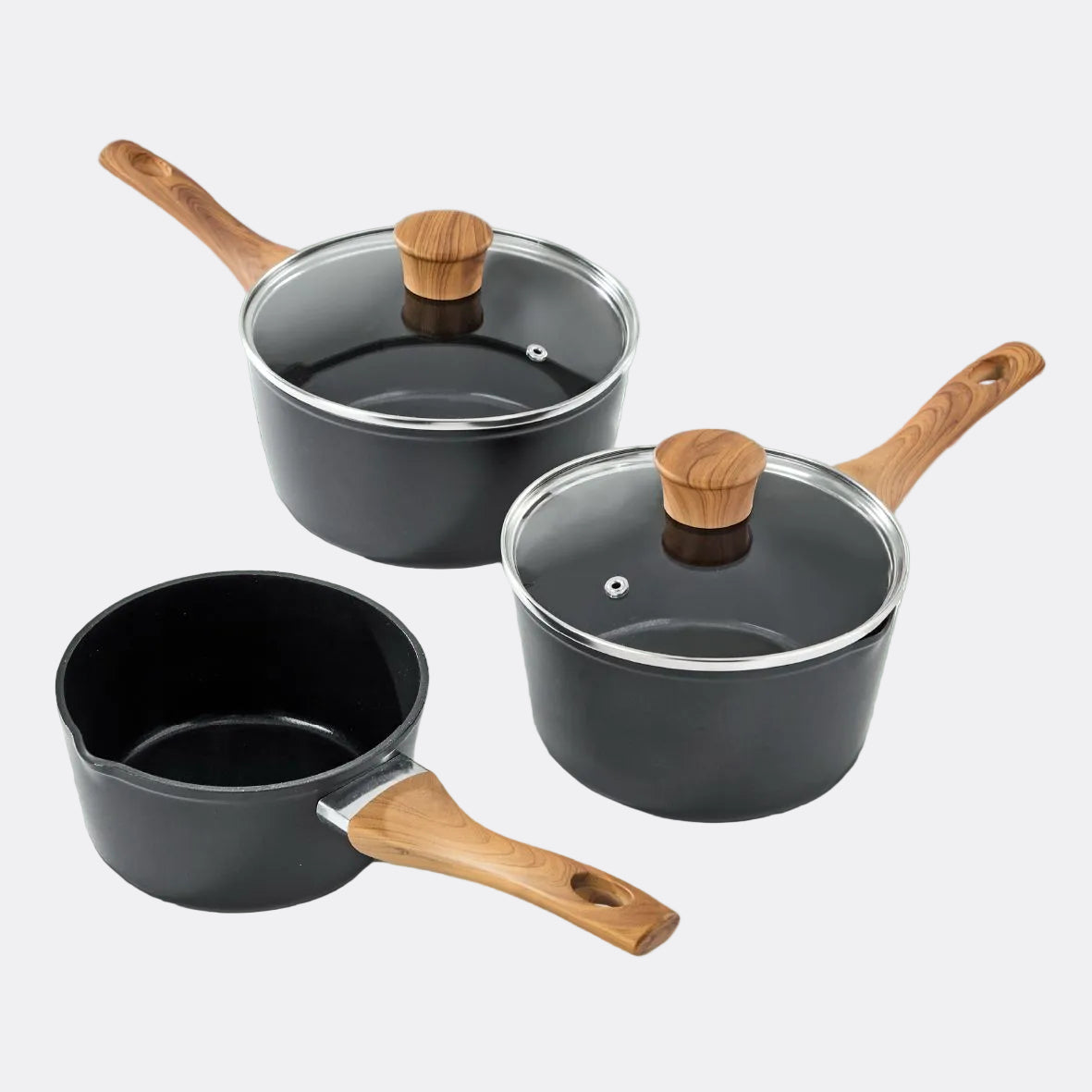Sherwood 3 Piece Saucepan Set