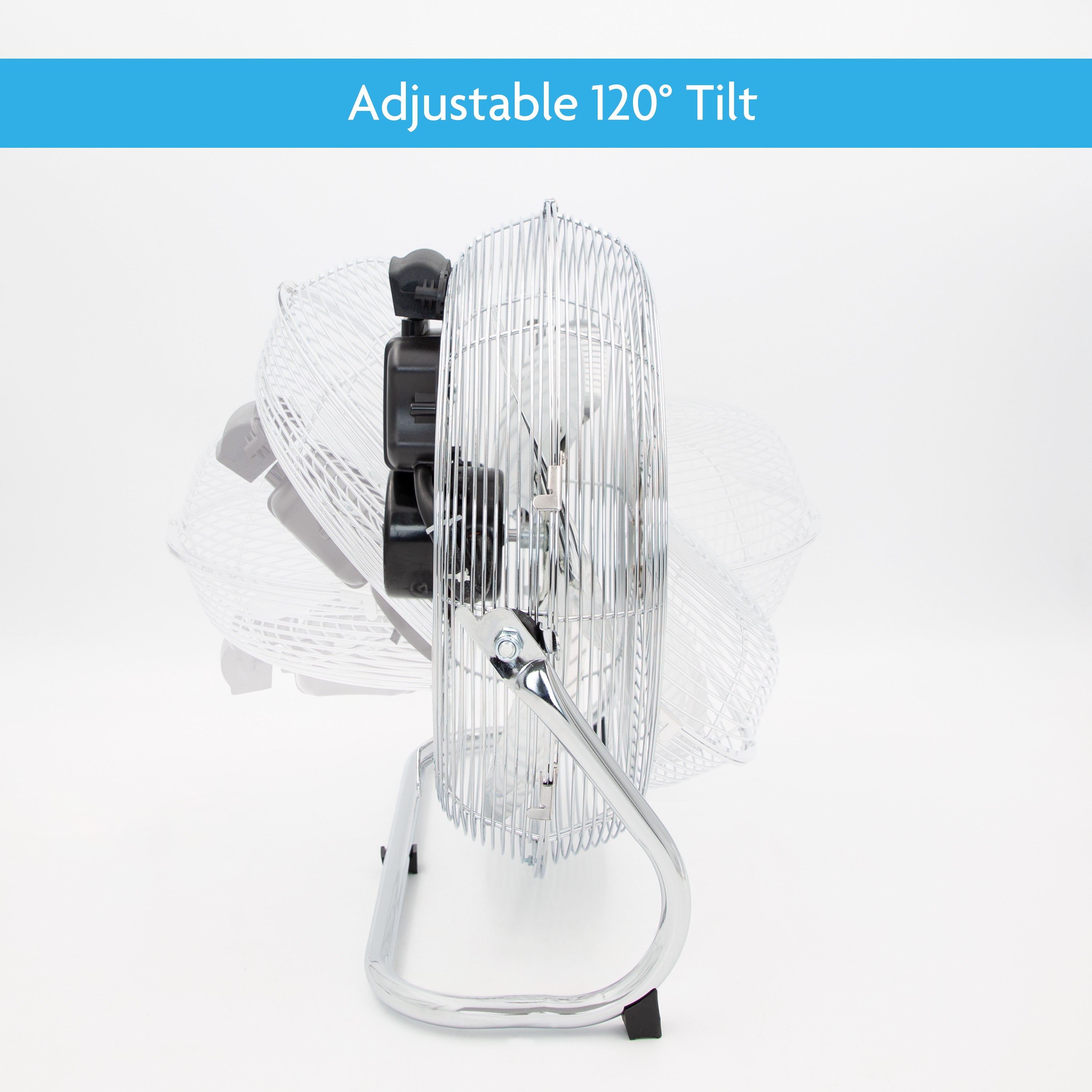 14" Chrome Floor Fan