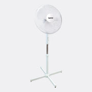 16" Oscillating Stand Fan - White