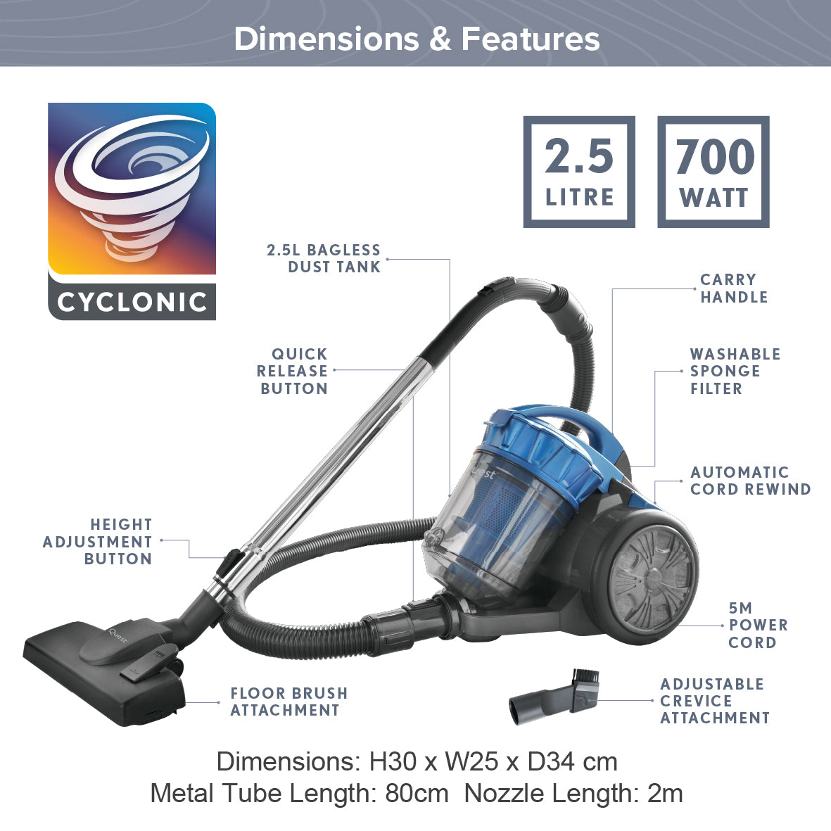 Bagless Cylinder Vacuum Cleaner