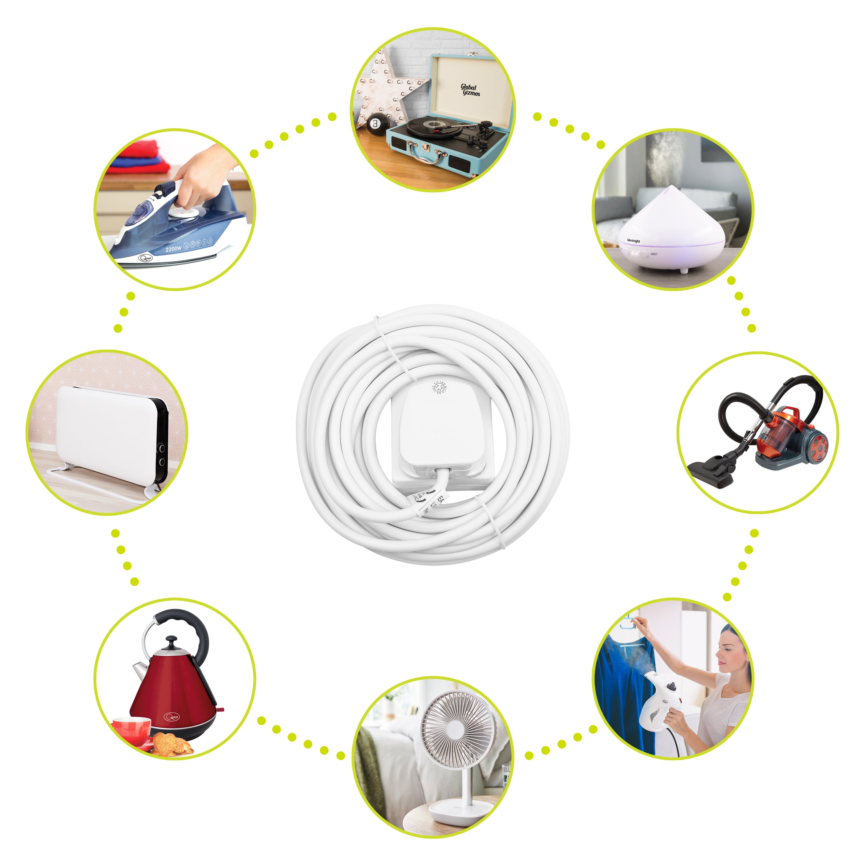 1-Way 5m Extension Lead