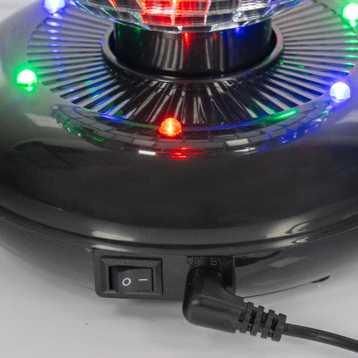 Mini Rotating Disco Mirror Ball with Lights
