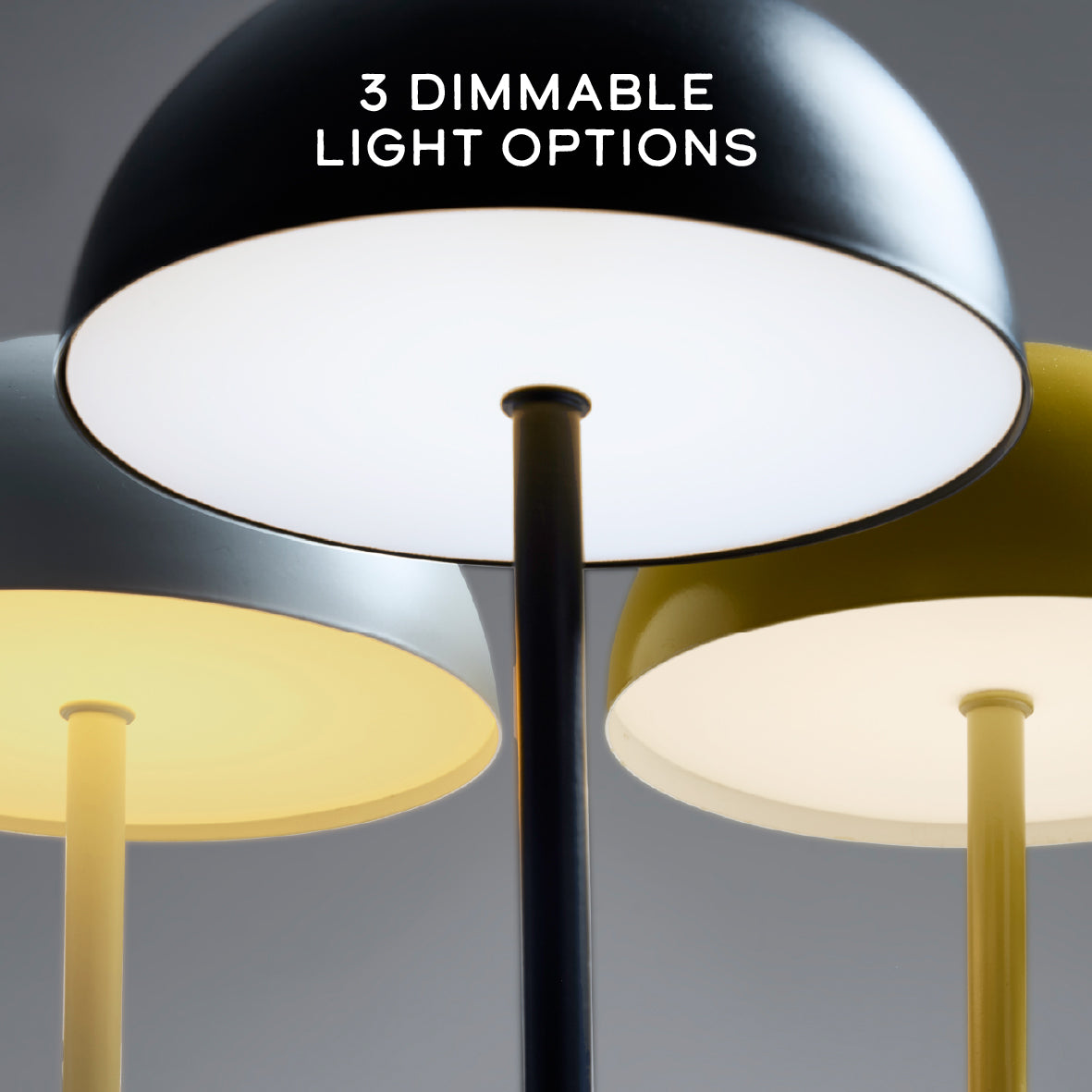 Mushroom Table Lamp - Black