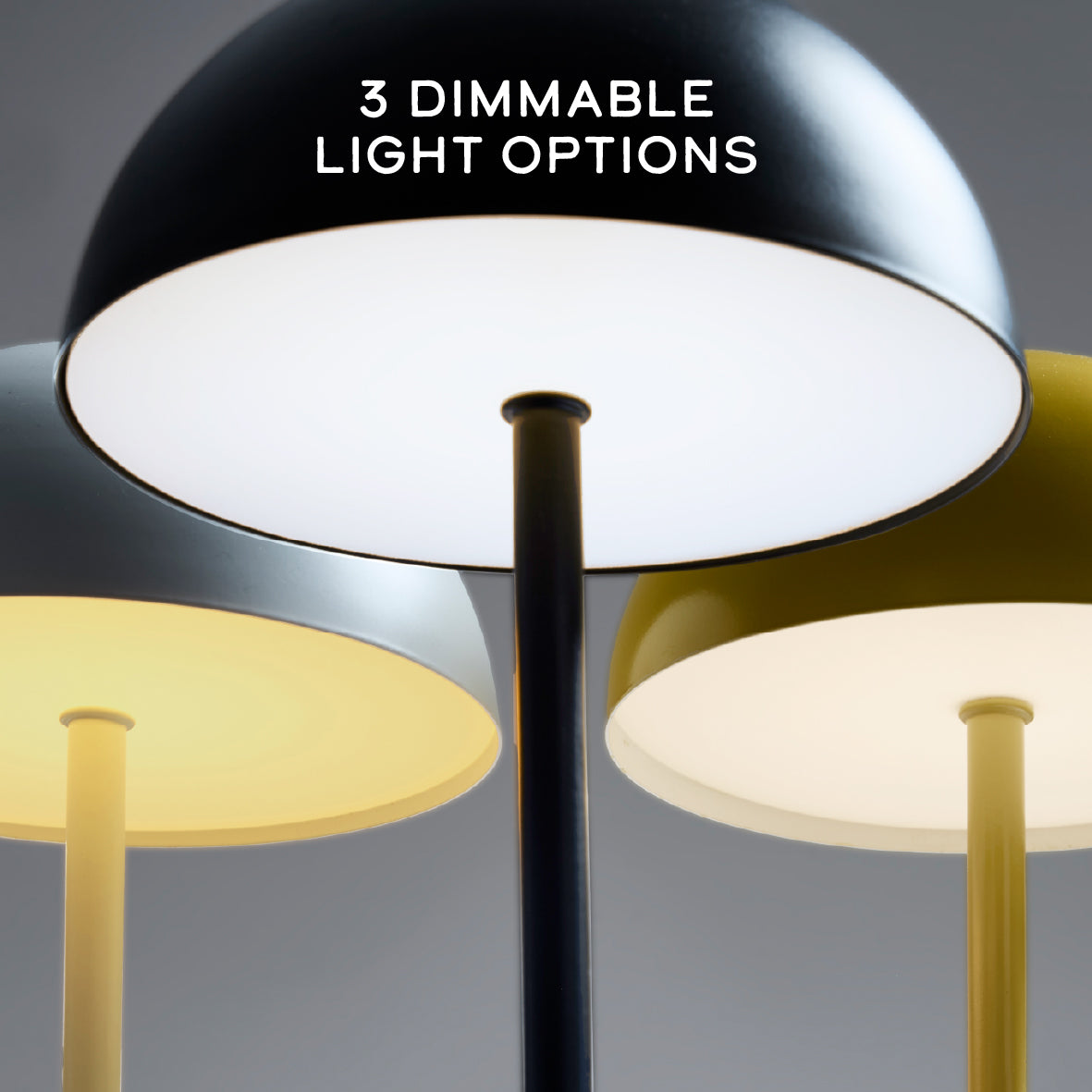 Mushroom Table Lamp - White