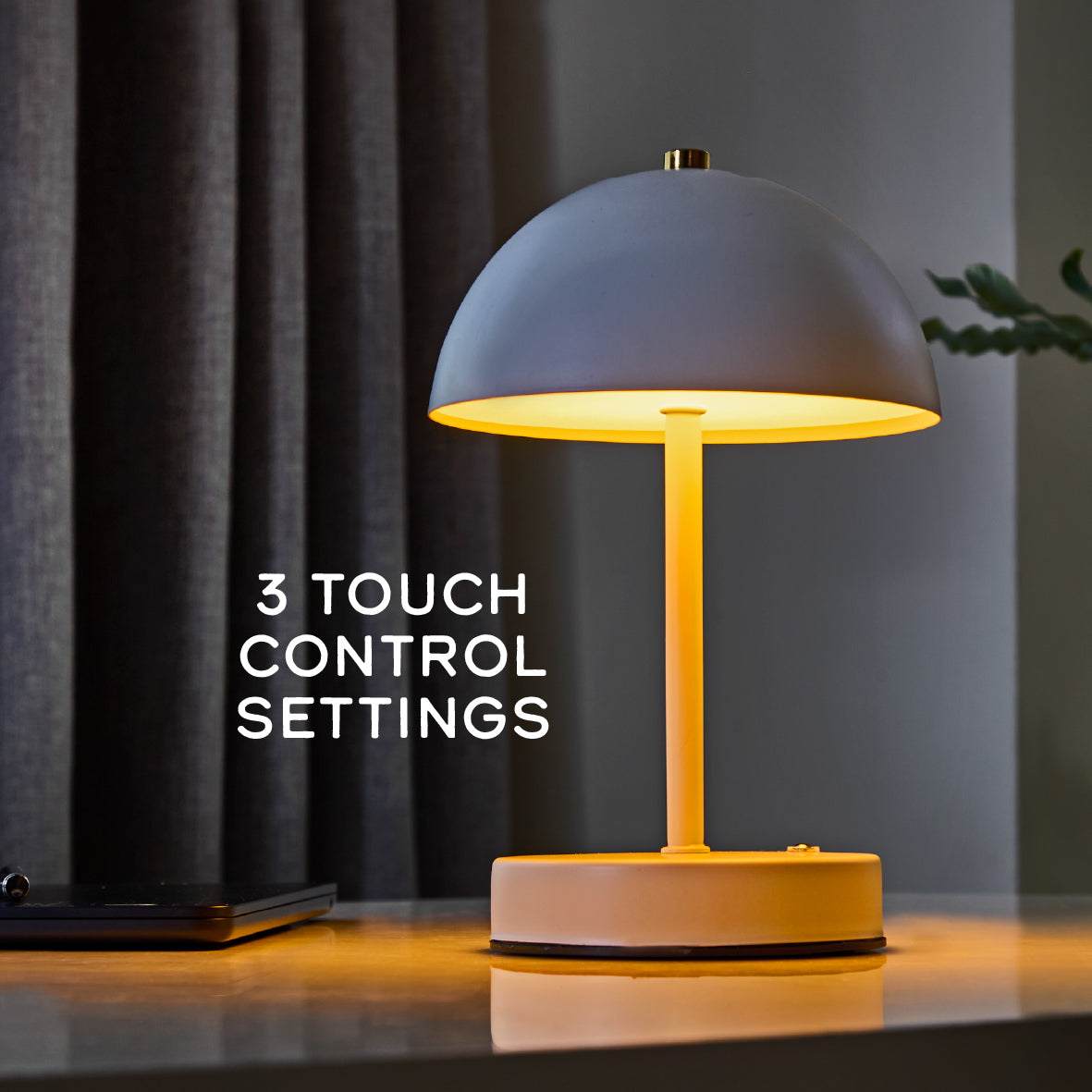 Mushroom Table Lamp - White