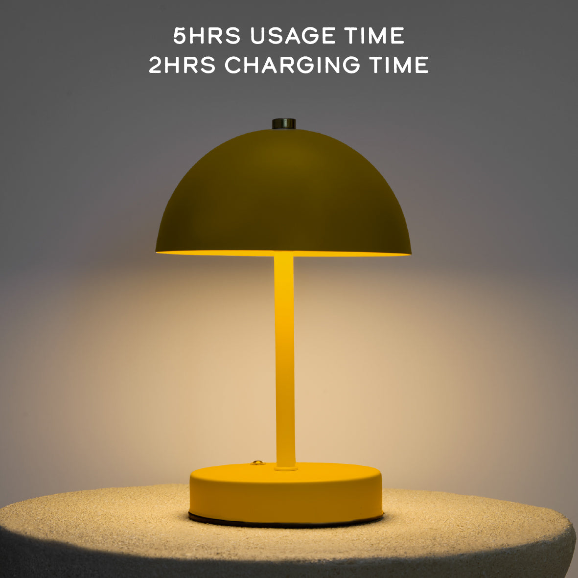 Mushroom Table Lamp - Yellow