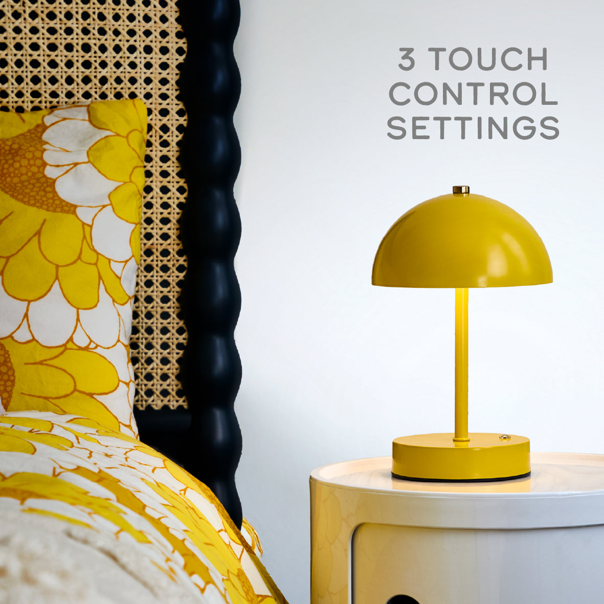 Mushroom Table Lamp - Yellow