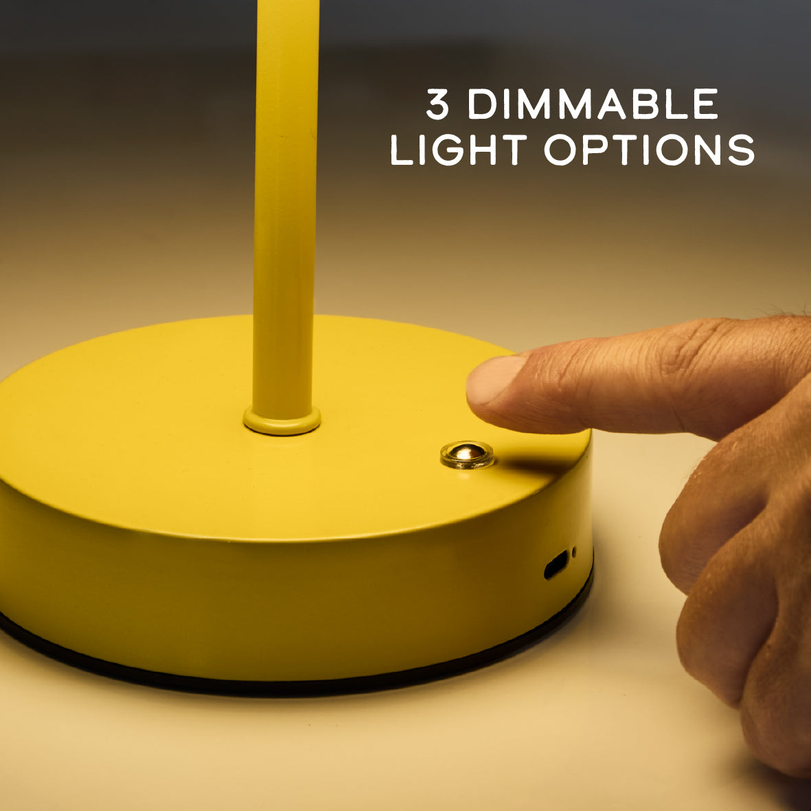 Mushroom Table Lamp - Yellow