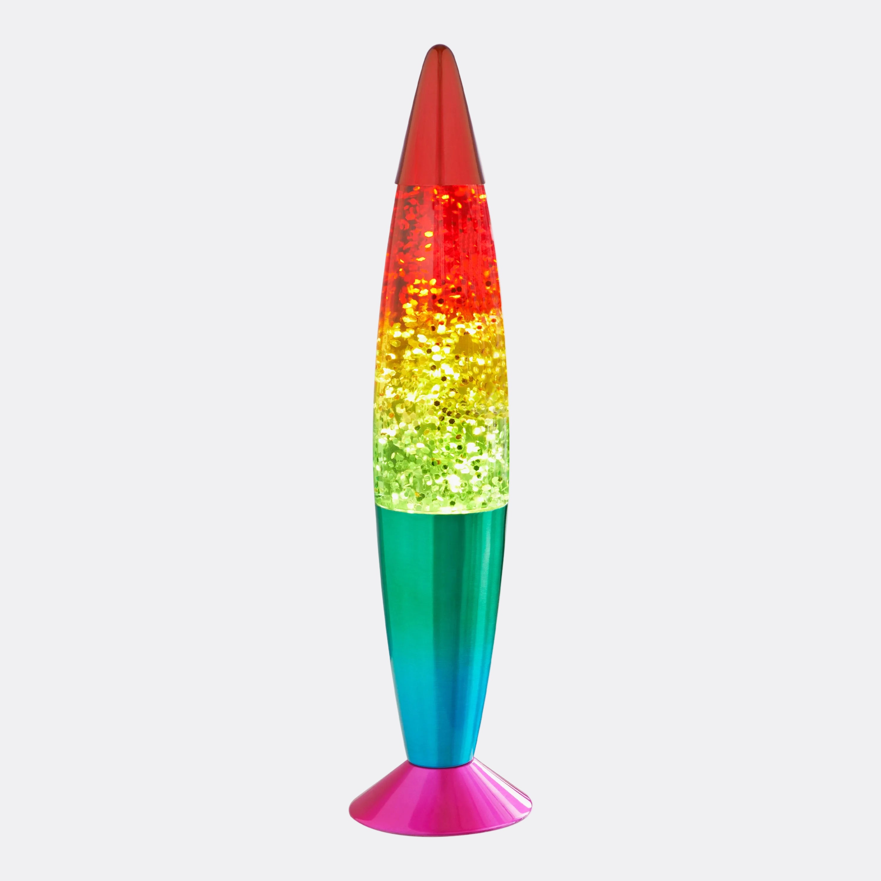 40cm Rainbow Glitter Lamp