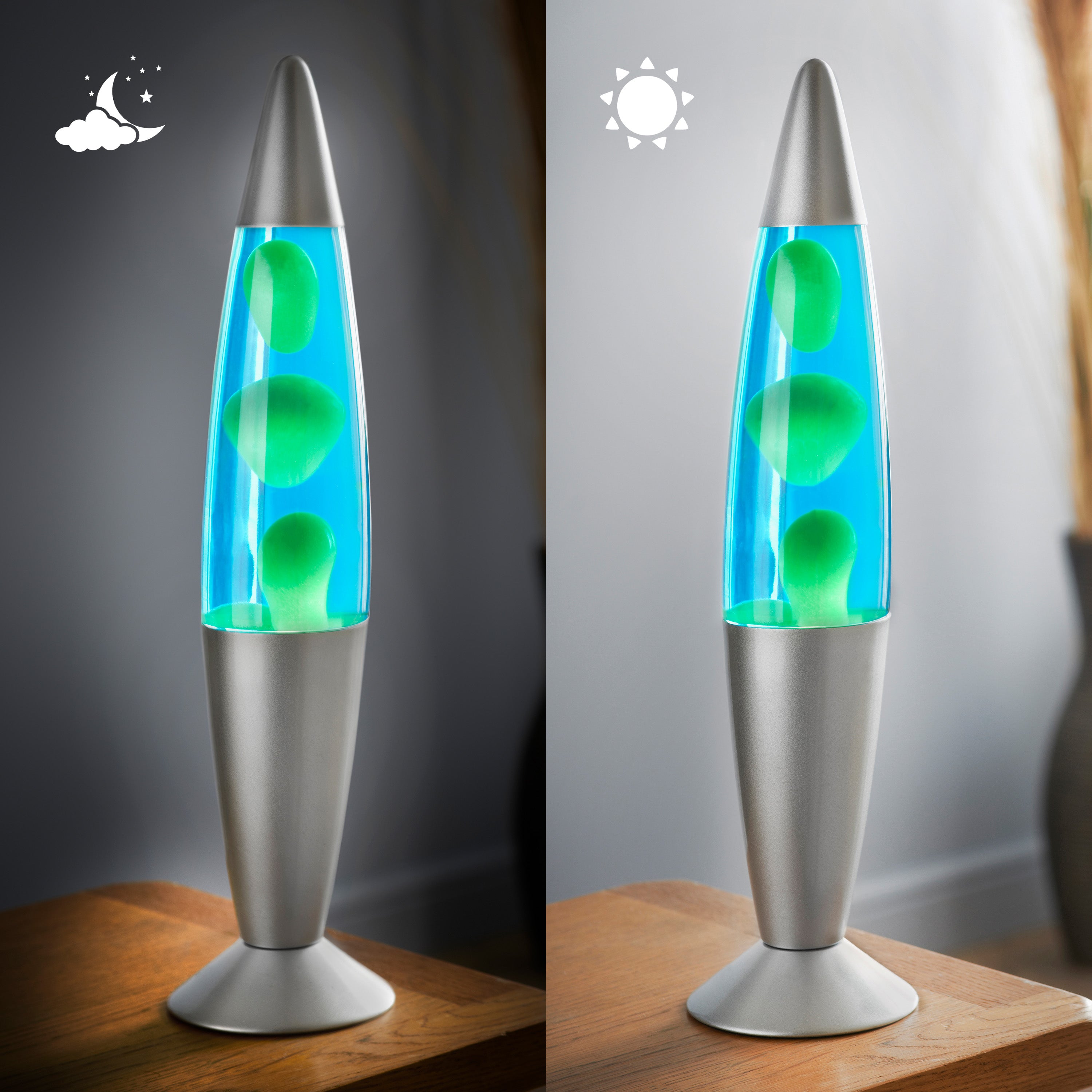 40cm Blue & Green Lava Lamp