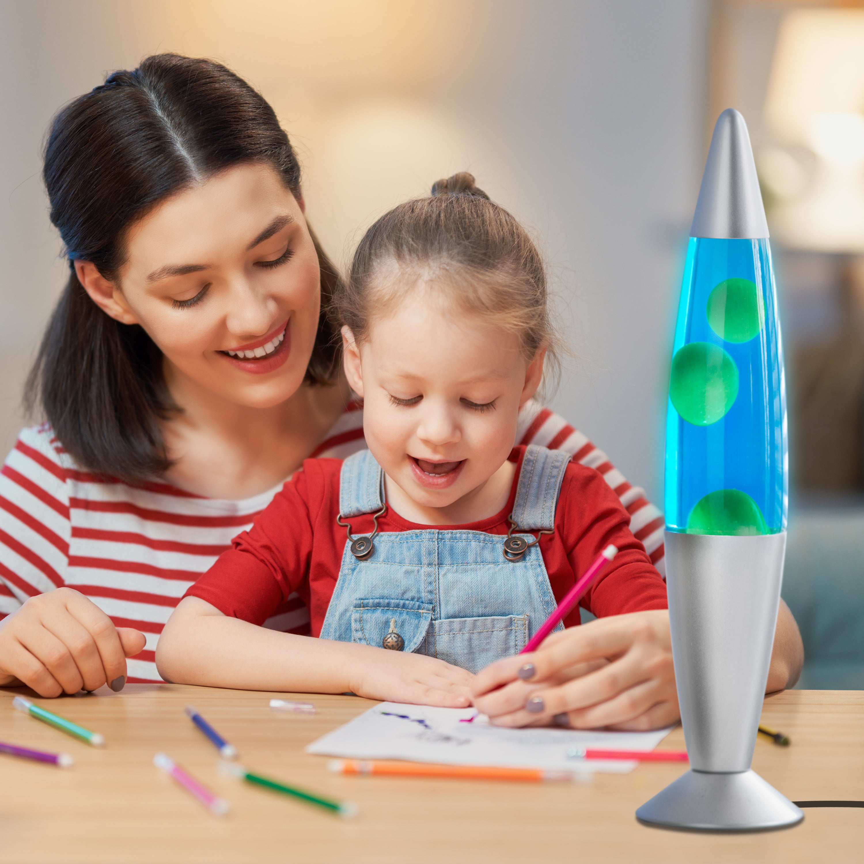 40cm Blue & Green Lava Lamp