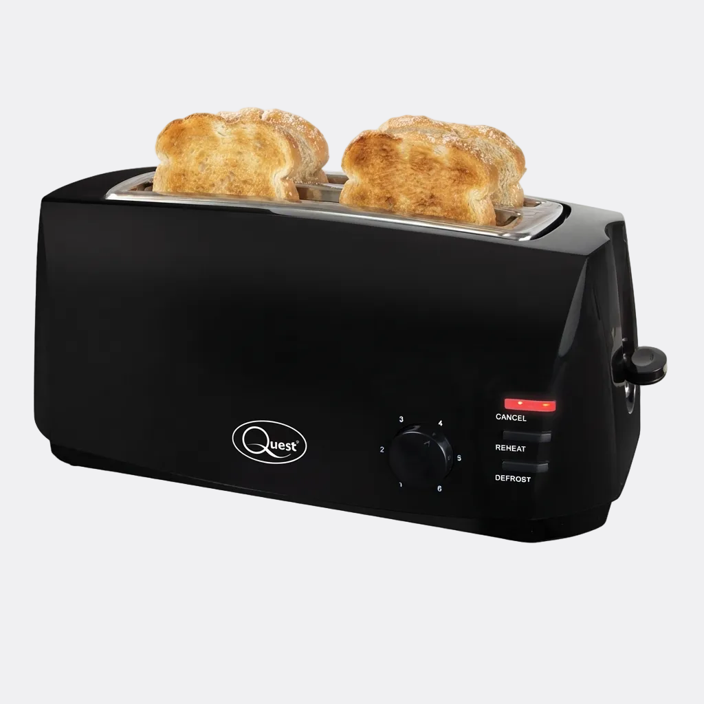 4 Slice Toaster - Black