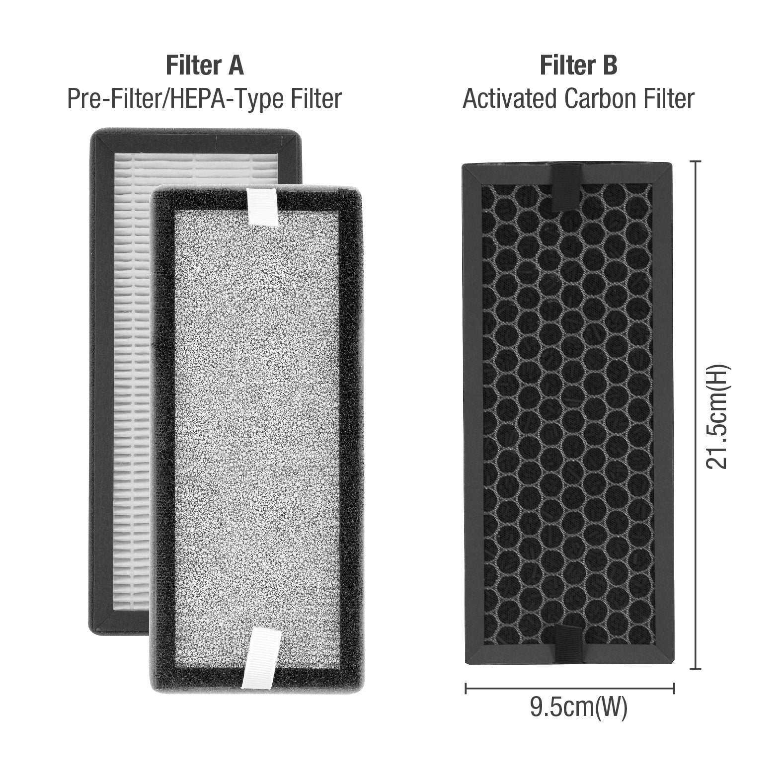 3 Filter Air Purifier - Replacement Filters