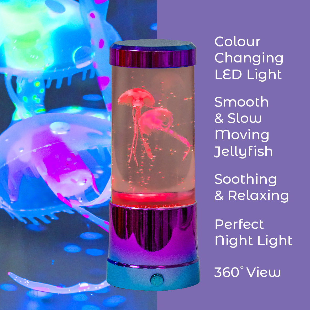 Jellyfish Aquarium Lamp - Multicoloured