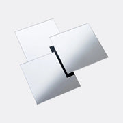 3pk Square Adhesive Mirrors - 20cm