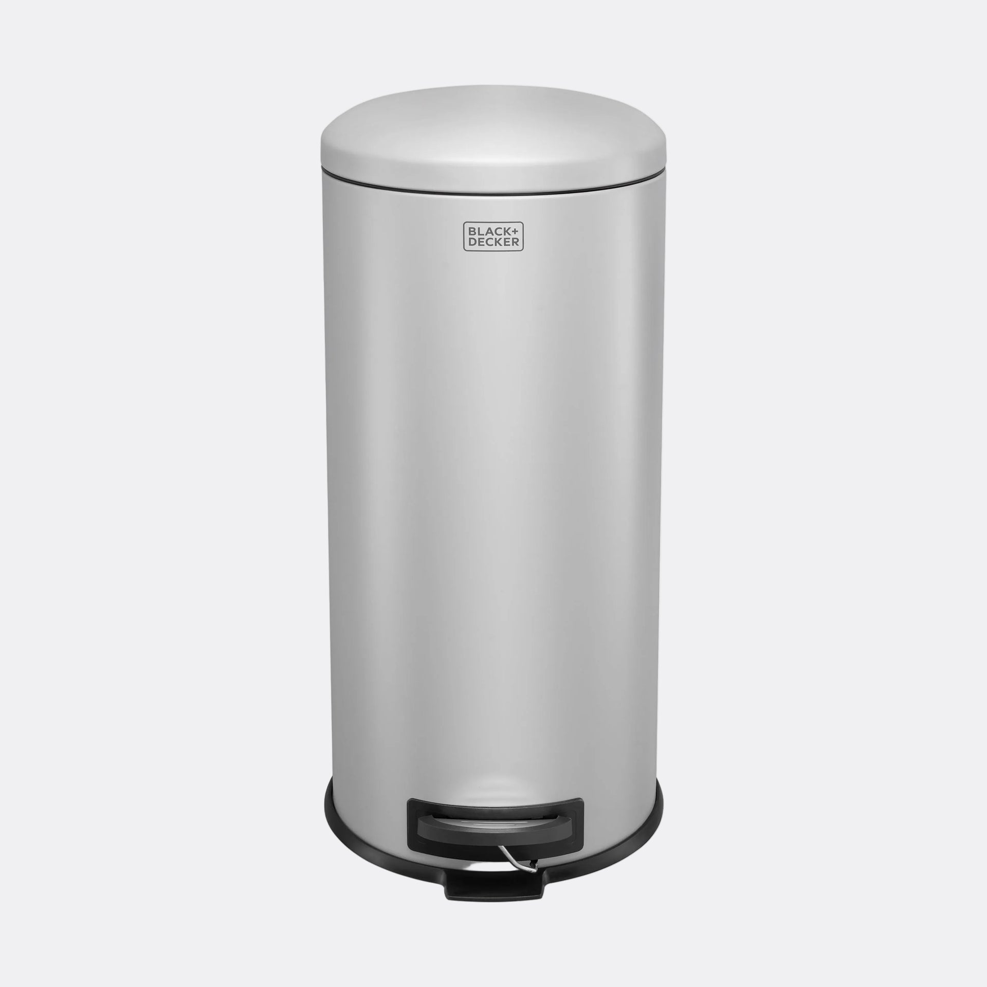 Grey Domed Lid Pedal Bin