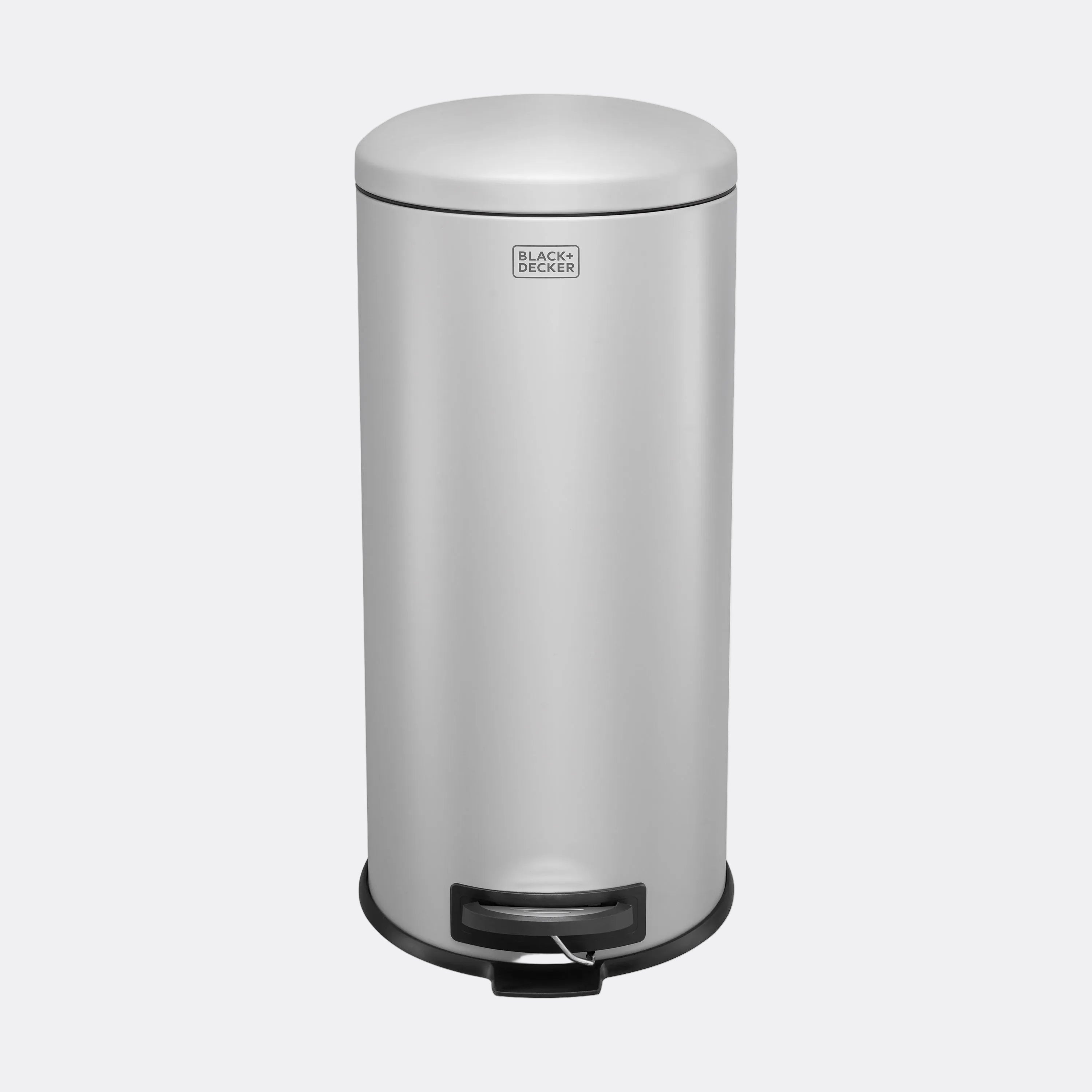 30L Grey Domed Lid Pedal Bin