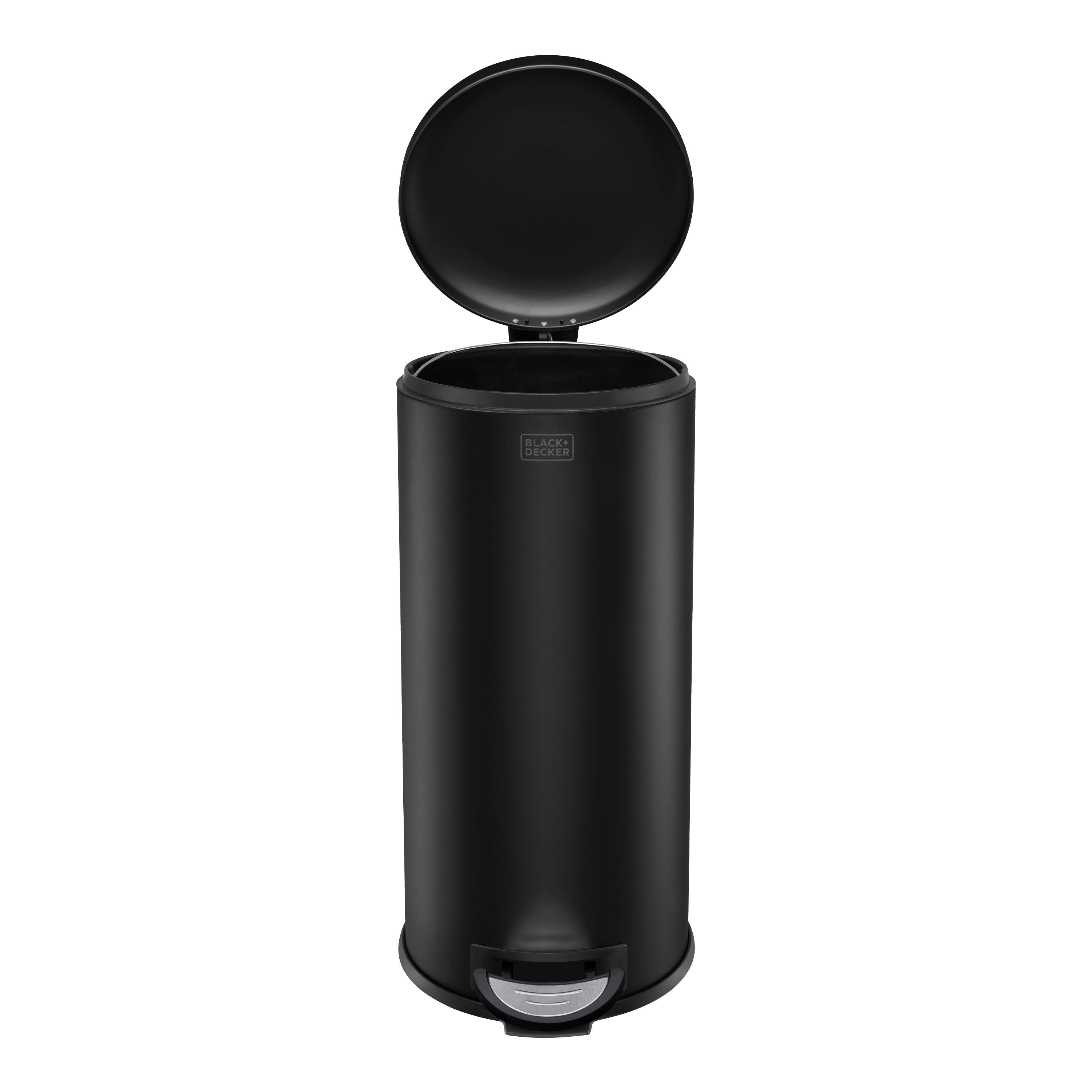 30L Dome Lid Pedal Bin - Matt Black