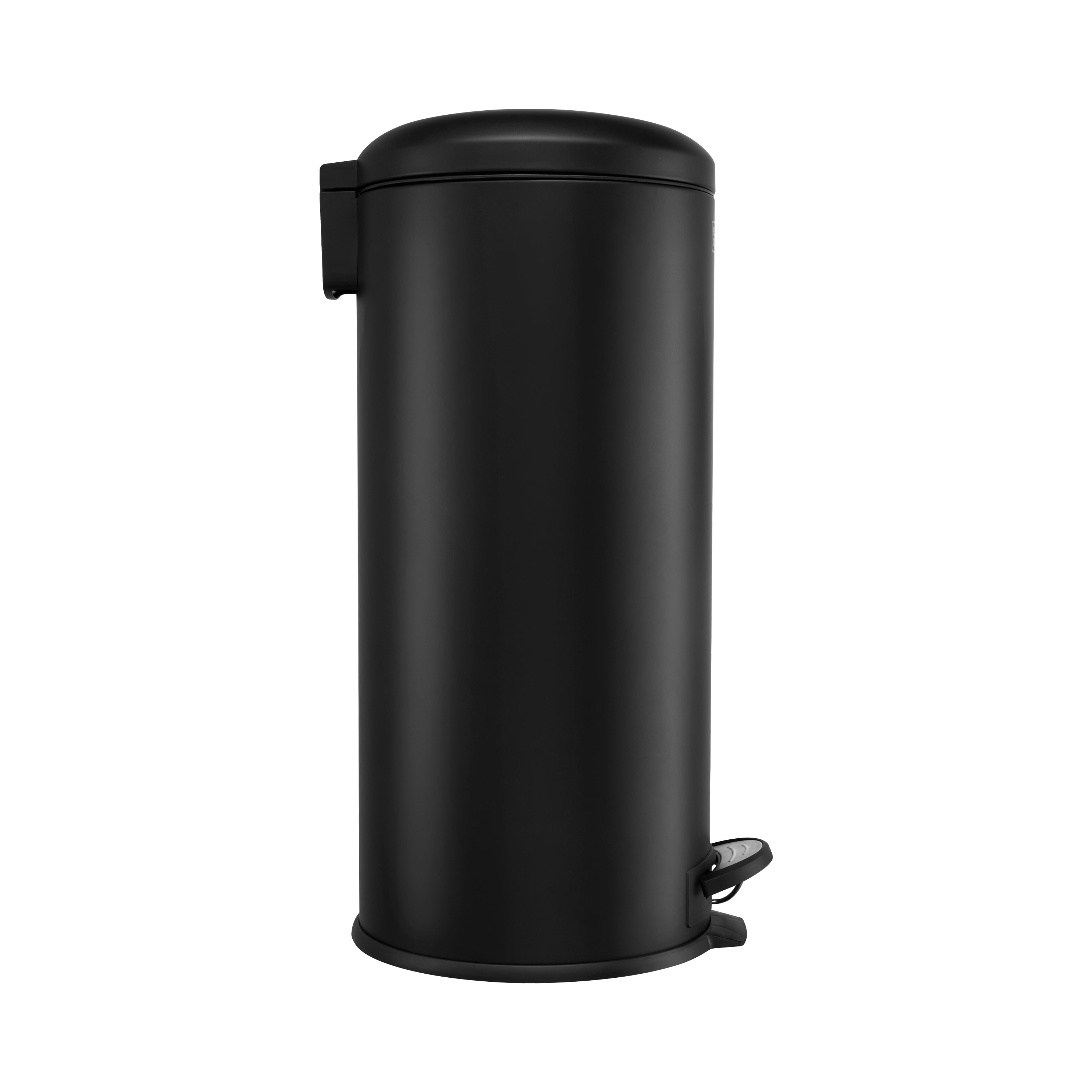 30L Dome Lid Pedal Bin - Matt Black