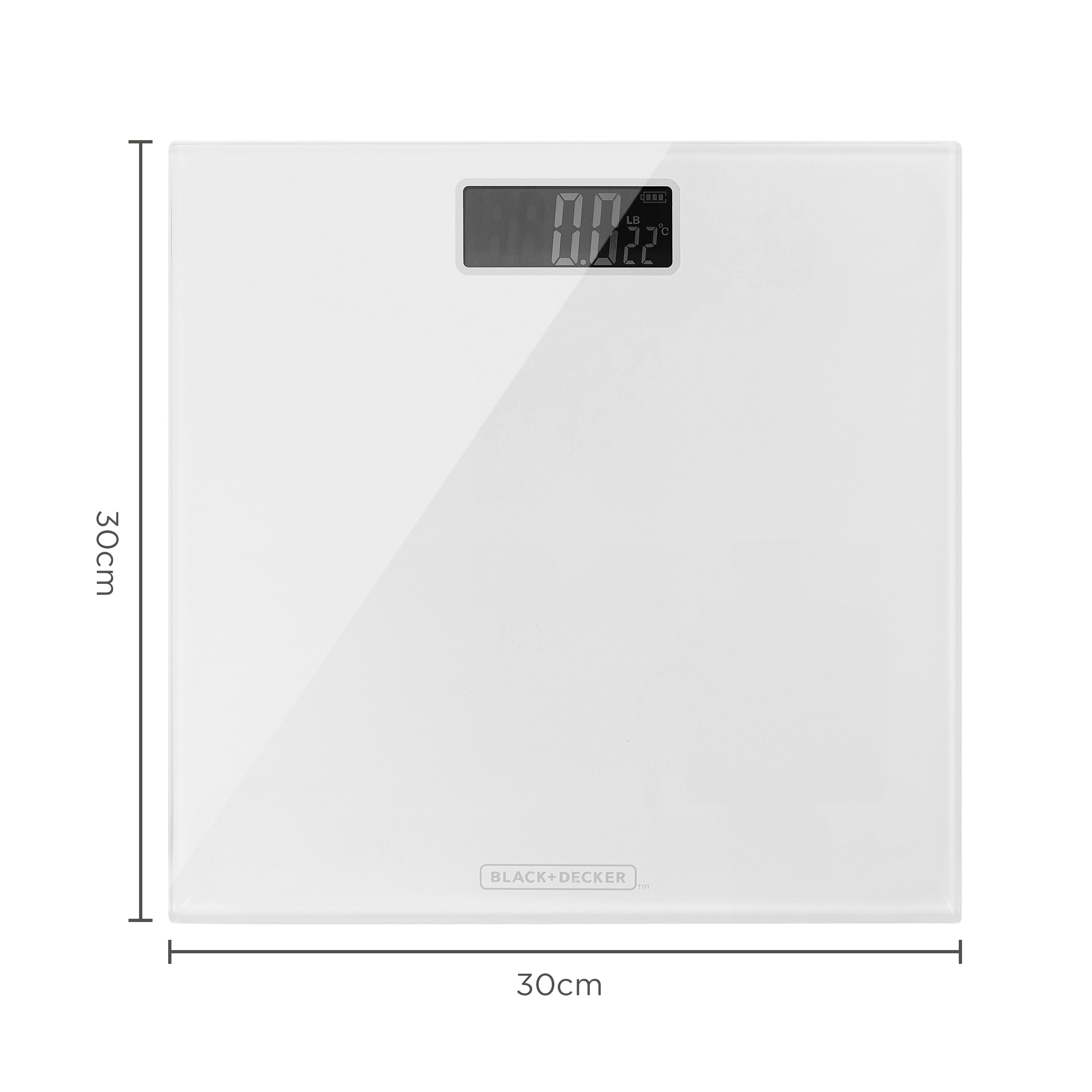 Digital Bathroom Scales - White