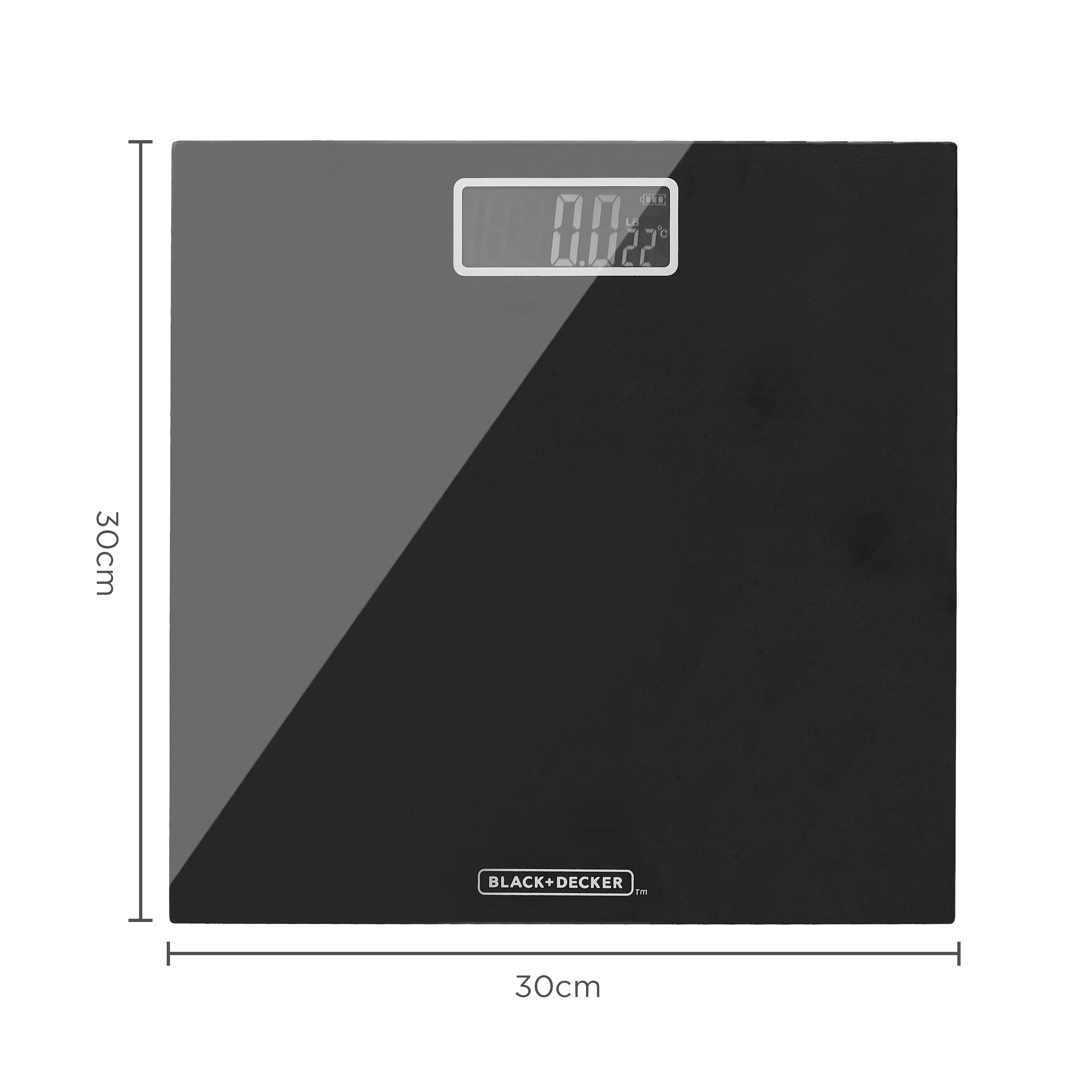 Digital Bathroom Scales - Black