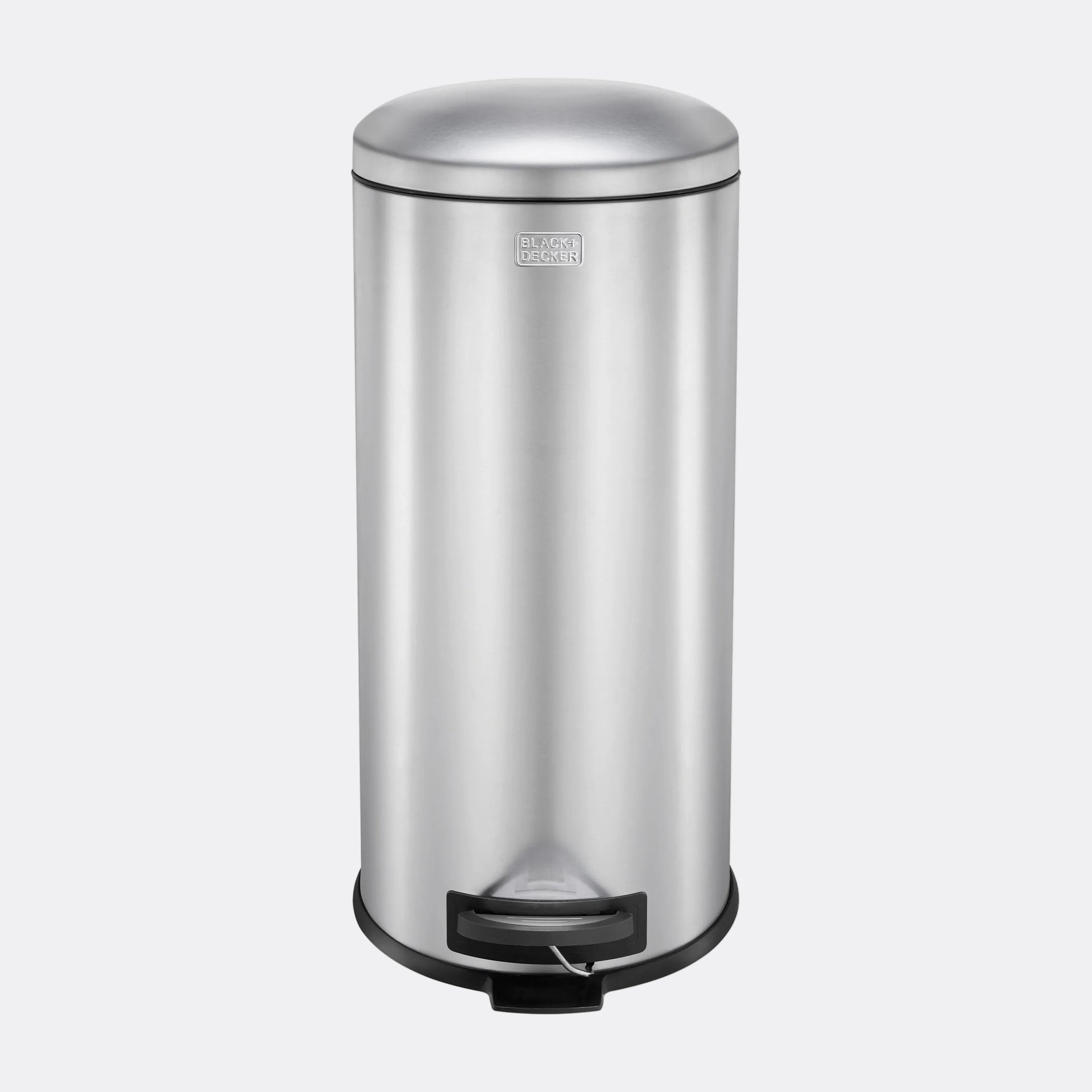 Stainless Steel Domed Lid Pedal Bin + DECKER