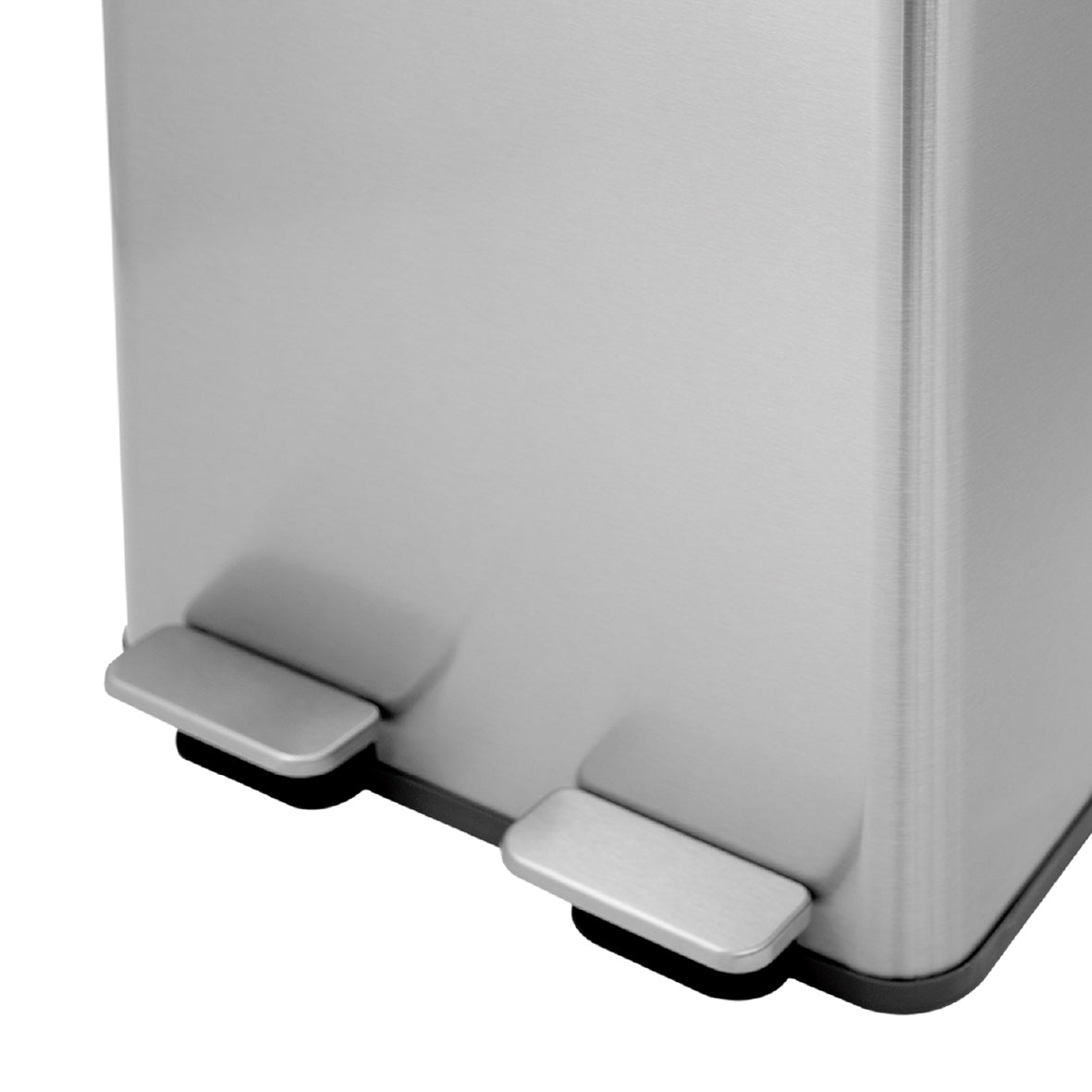 40L Slimline Recycle Bin - Stainless Steel