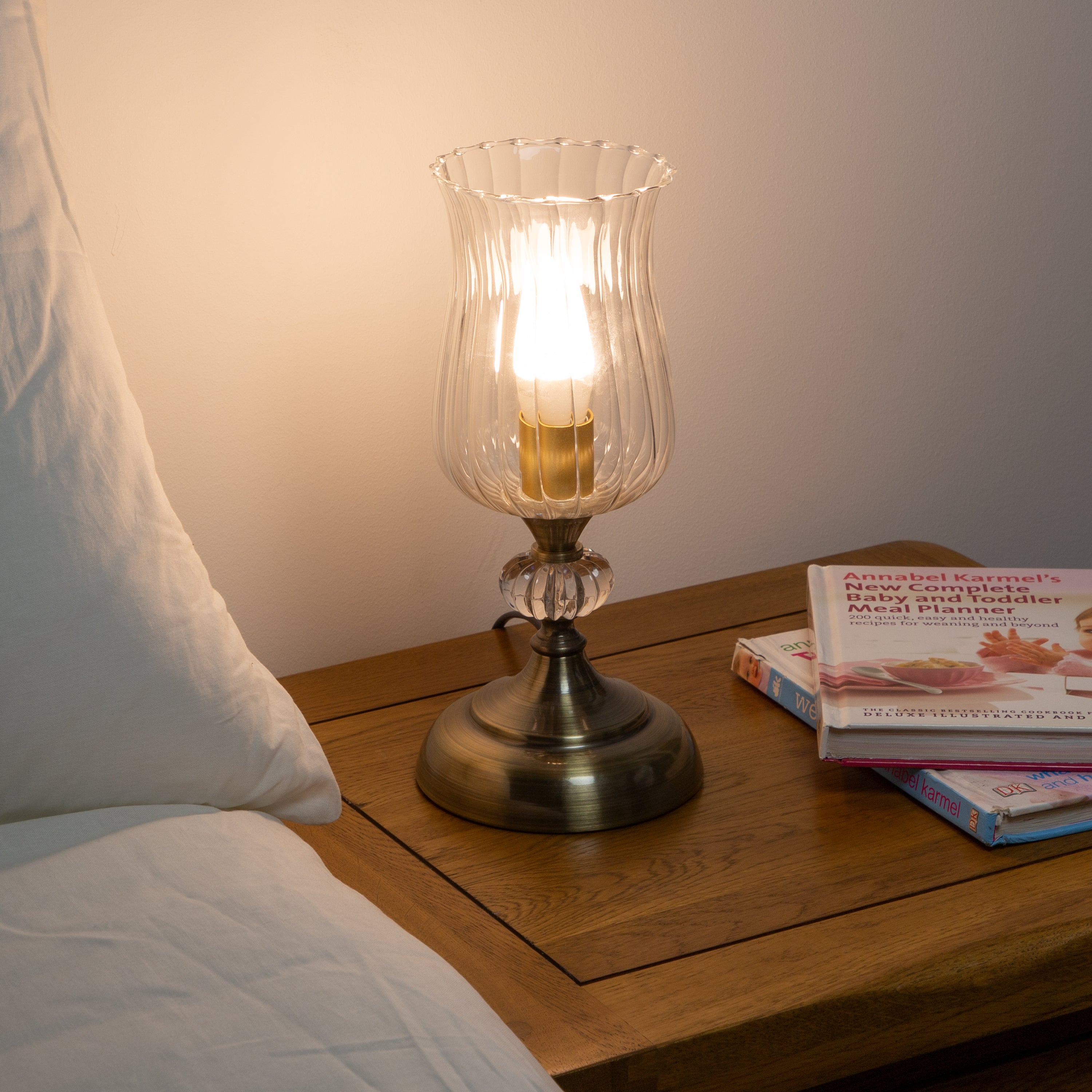 Hurricane Table Lamp - Brass